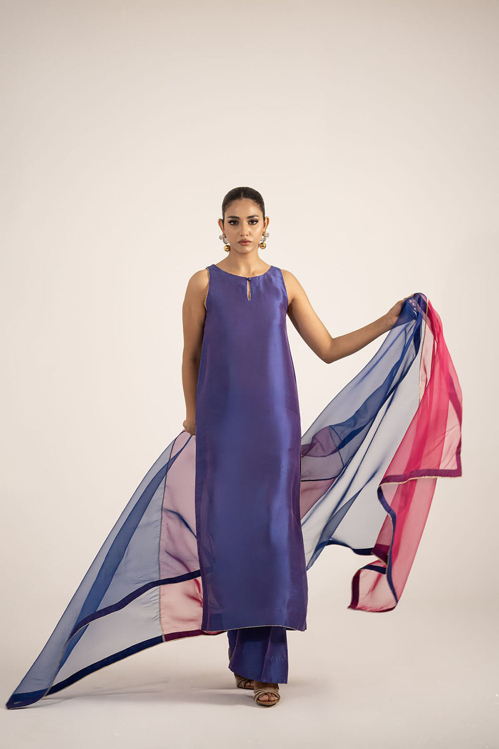 Royal Blue Pure Silk Kurta Set
