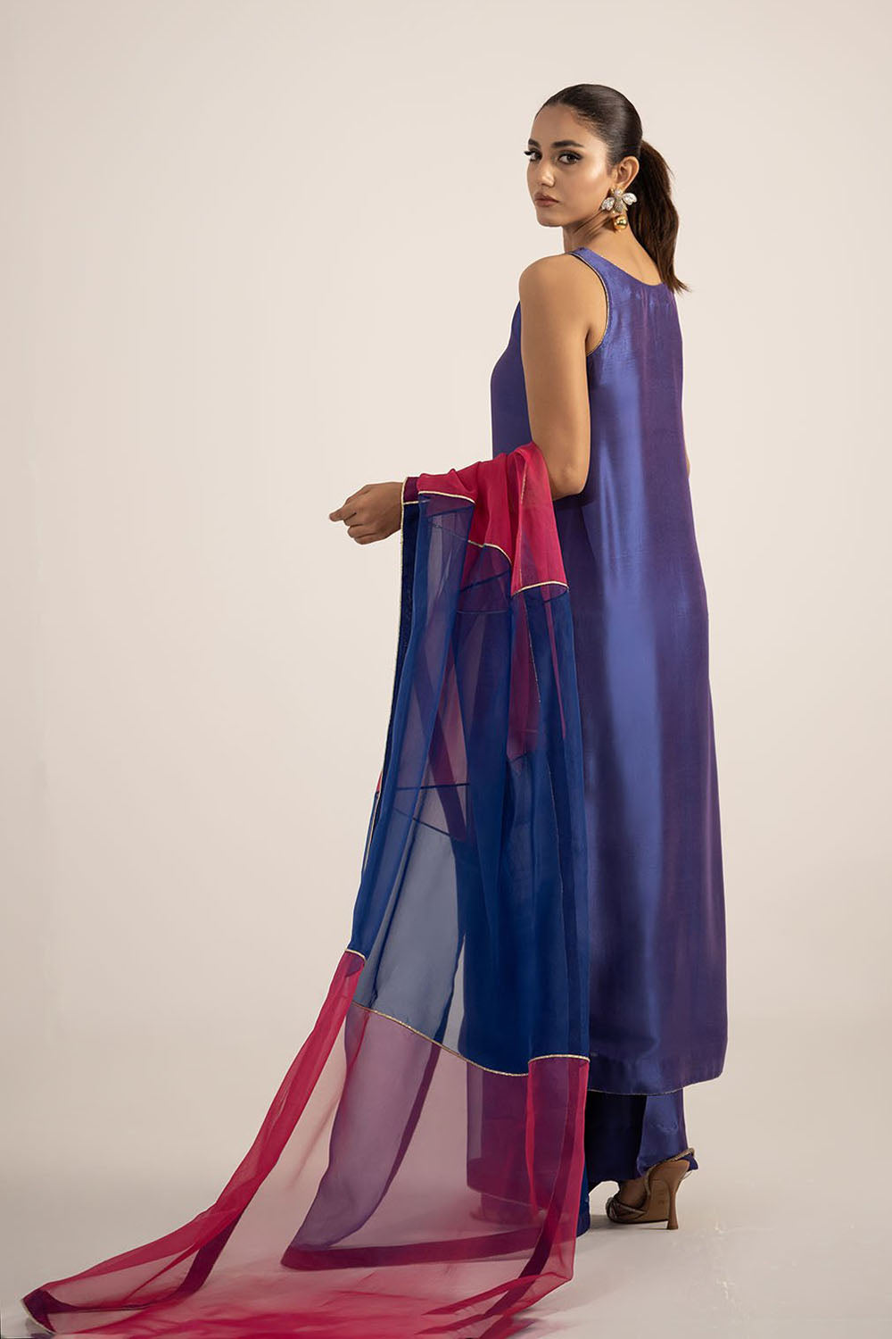 Royal Blue Pure Silk Kurta Set