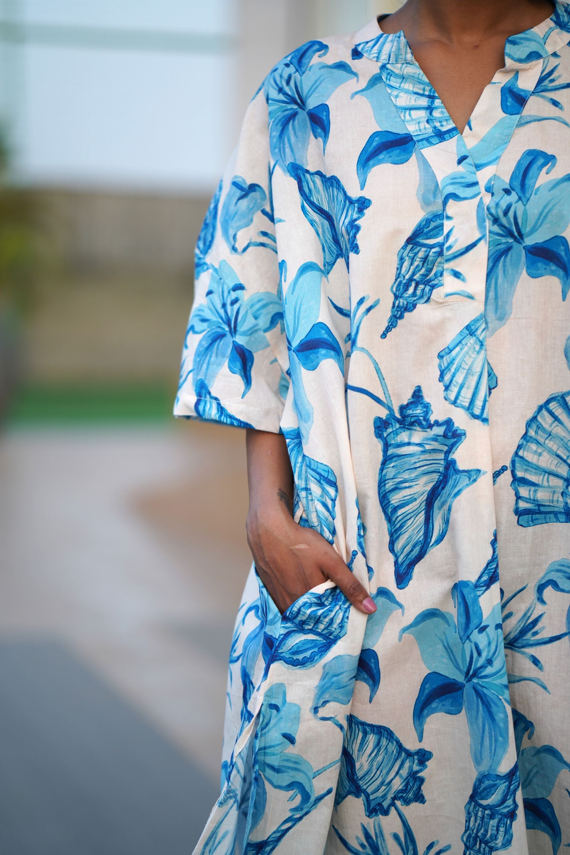 Shell Spell Kaftan Dress
