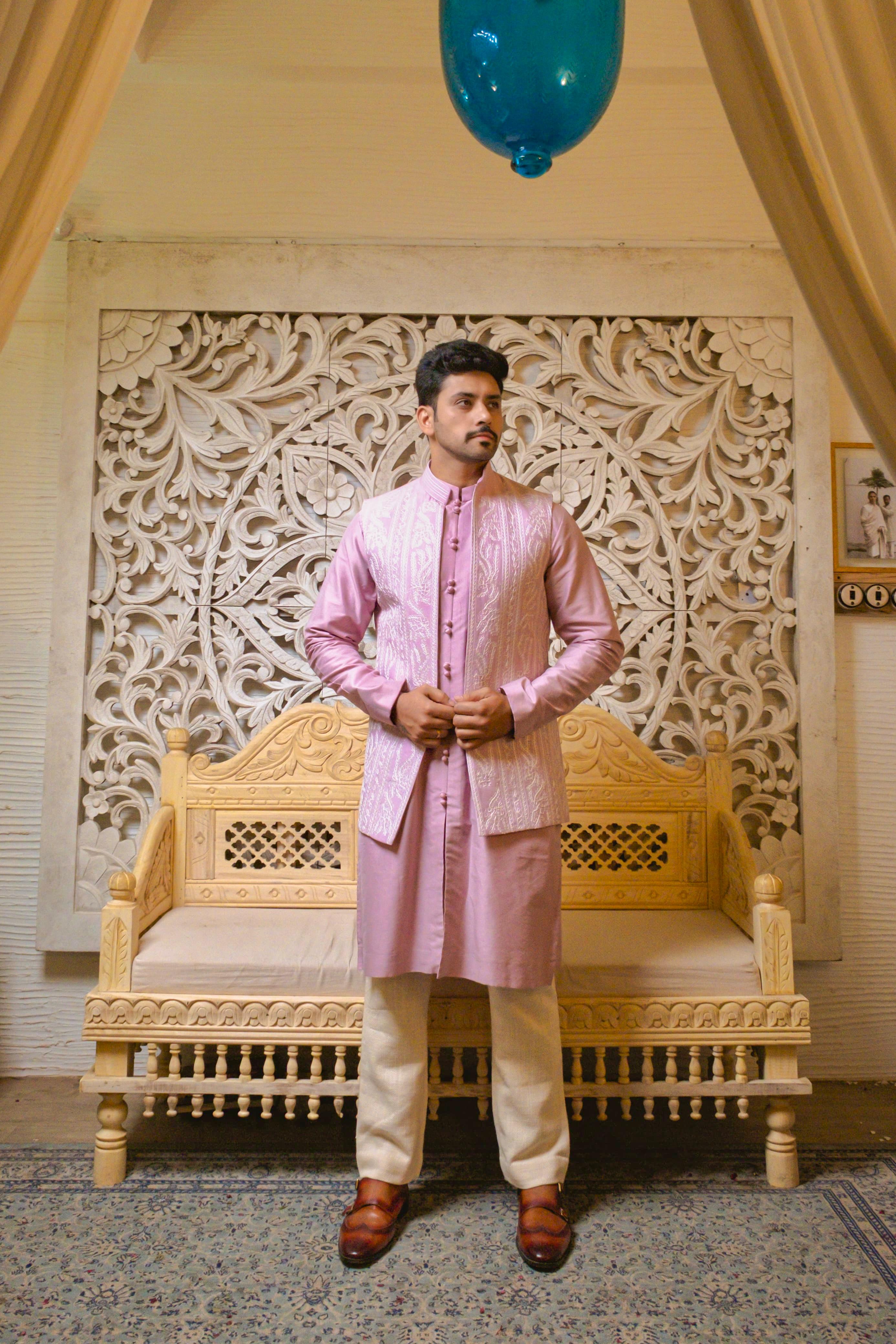 Half Jacket Kurta Set