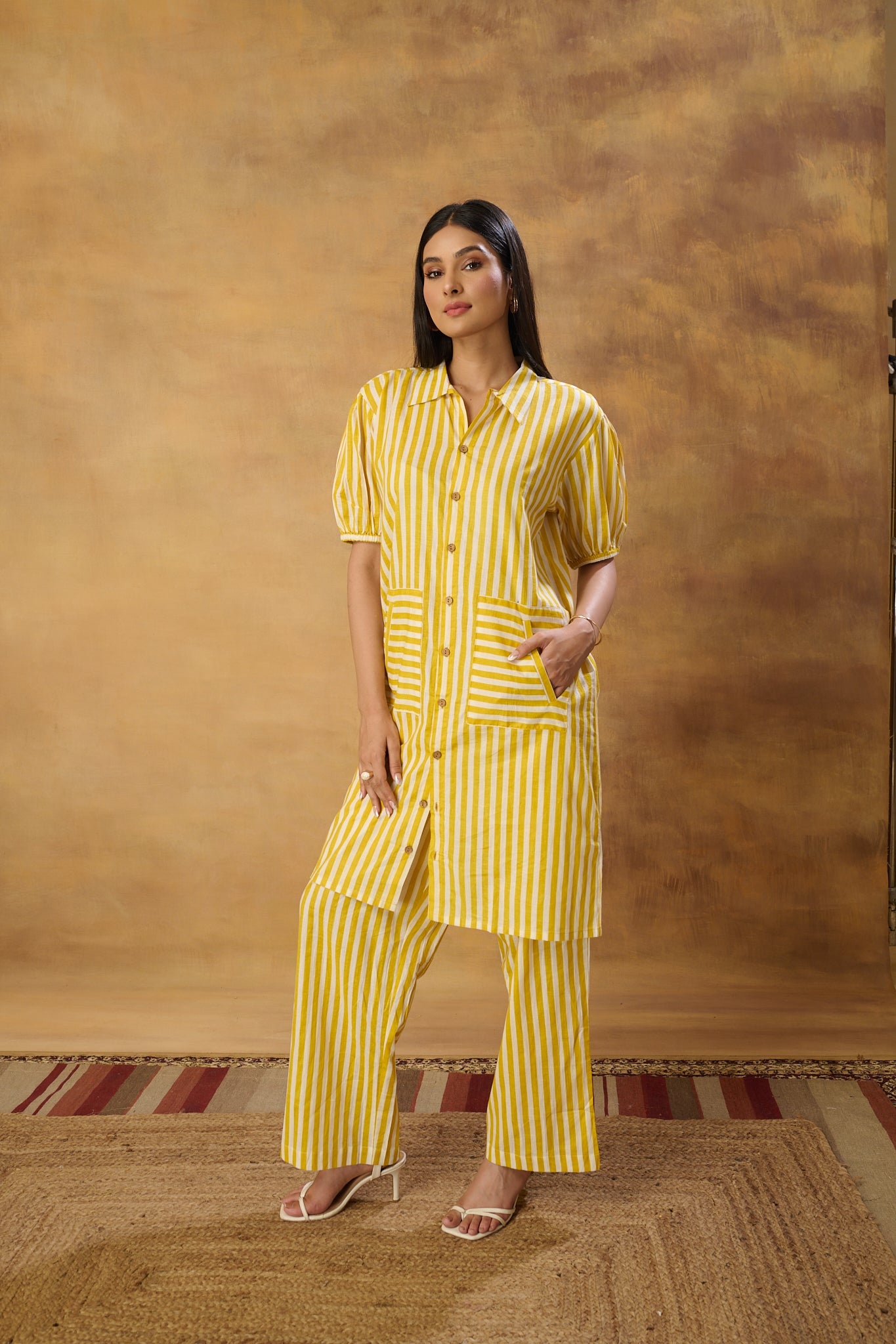 Lemon Stripe Coord set (Set of 2)