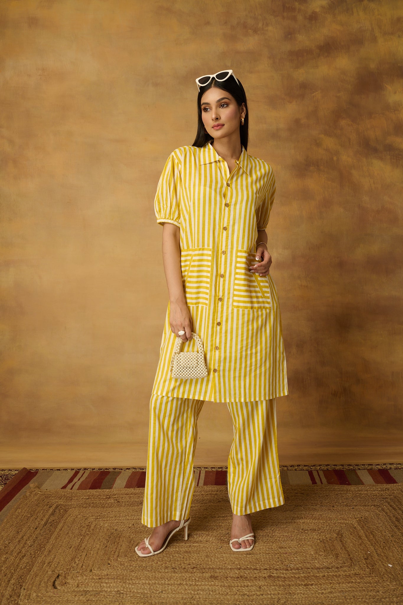 Lemon Stripe Coord set (Set of 2)