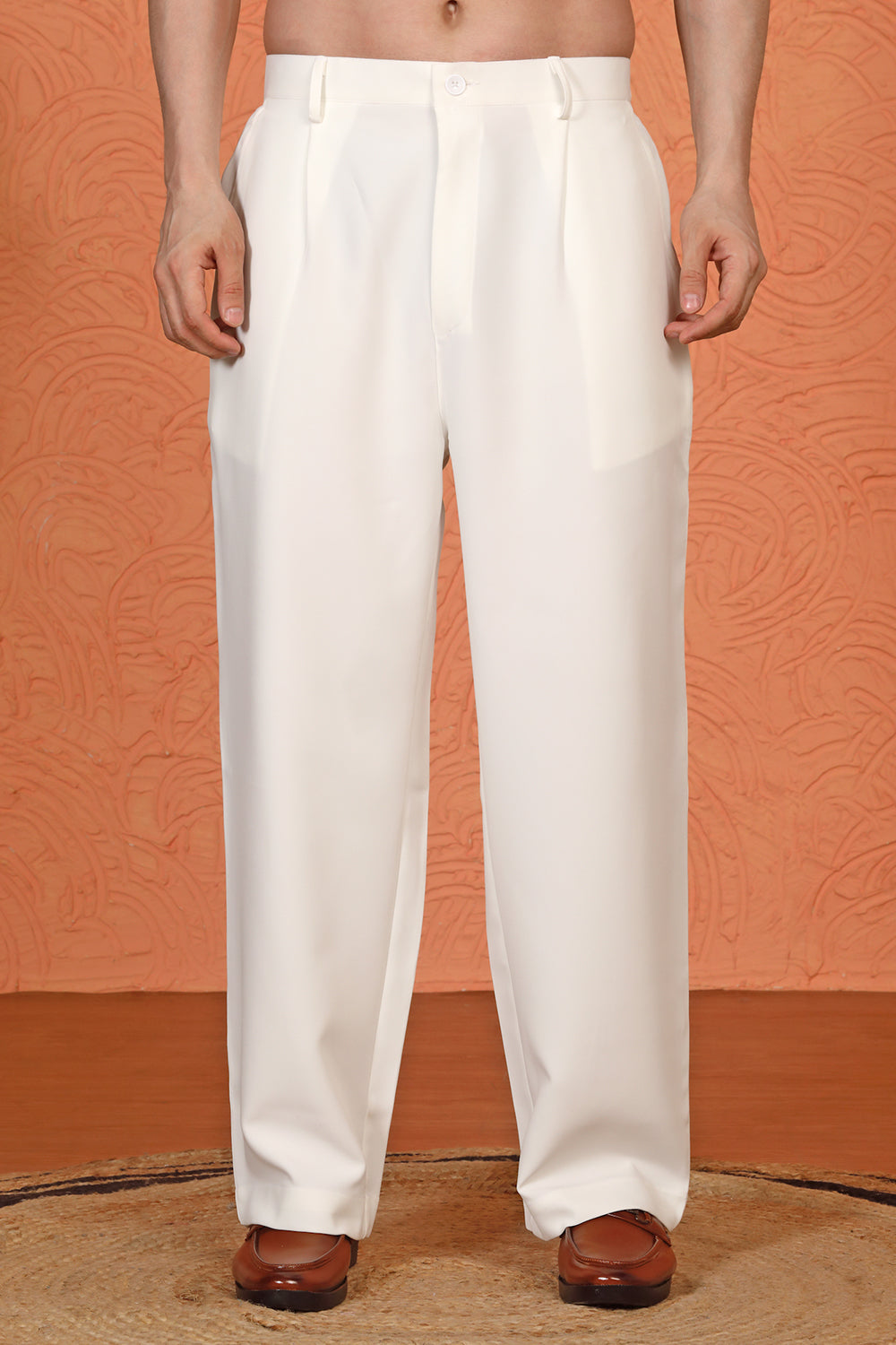 Utsav Embroidered Kurta with Loose Fit Back Elastic Parallel Pants