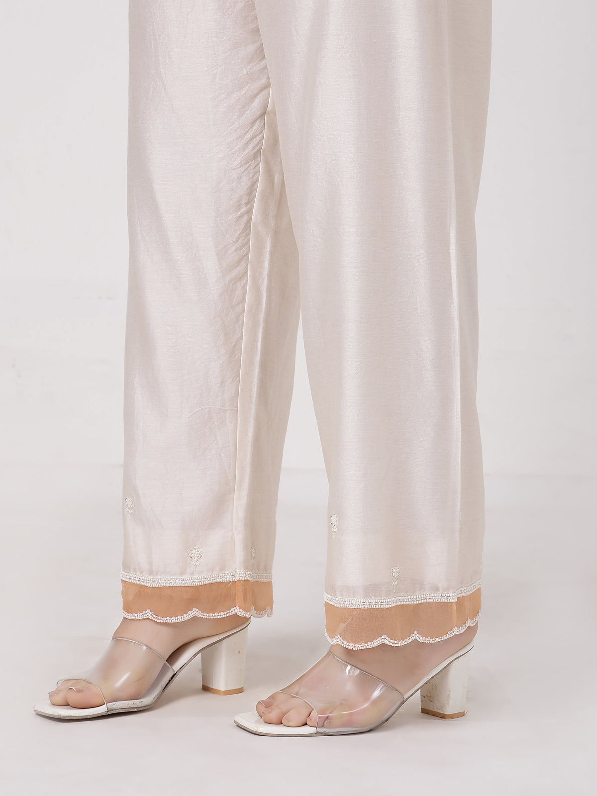 Peach Tassels Kurta Set