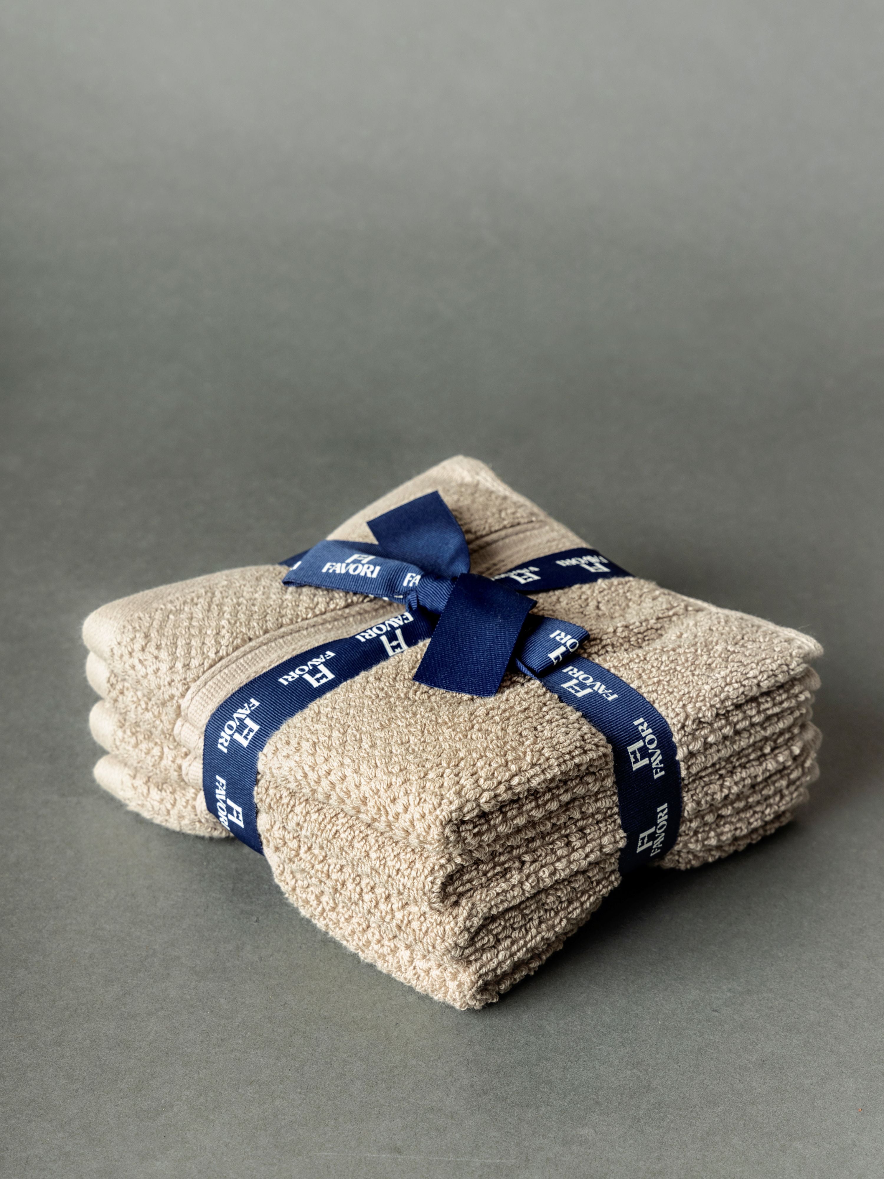 Face towel set of 4-Brindle beige