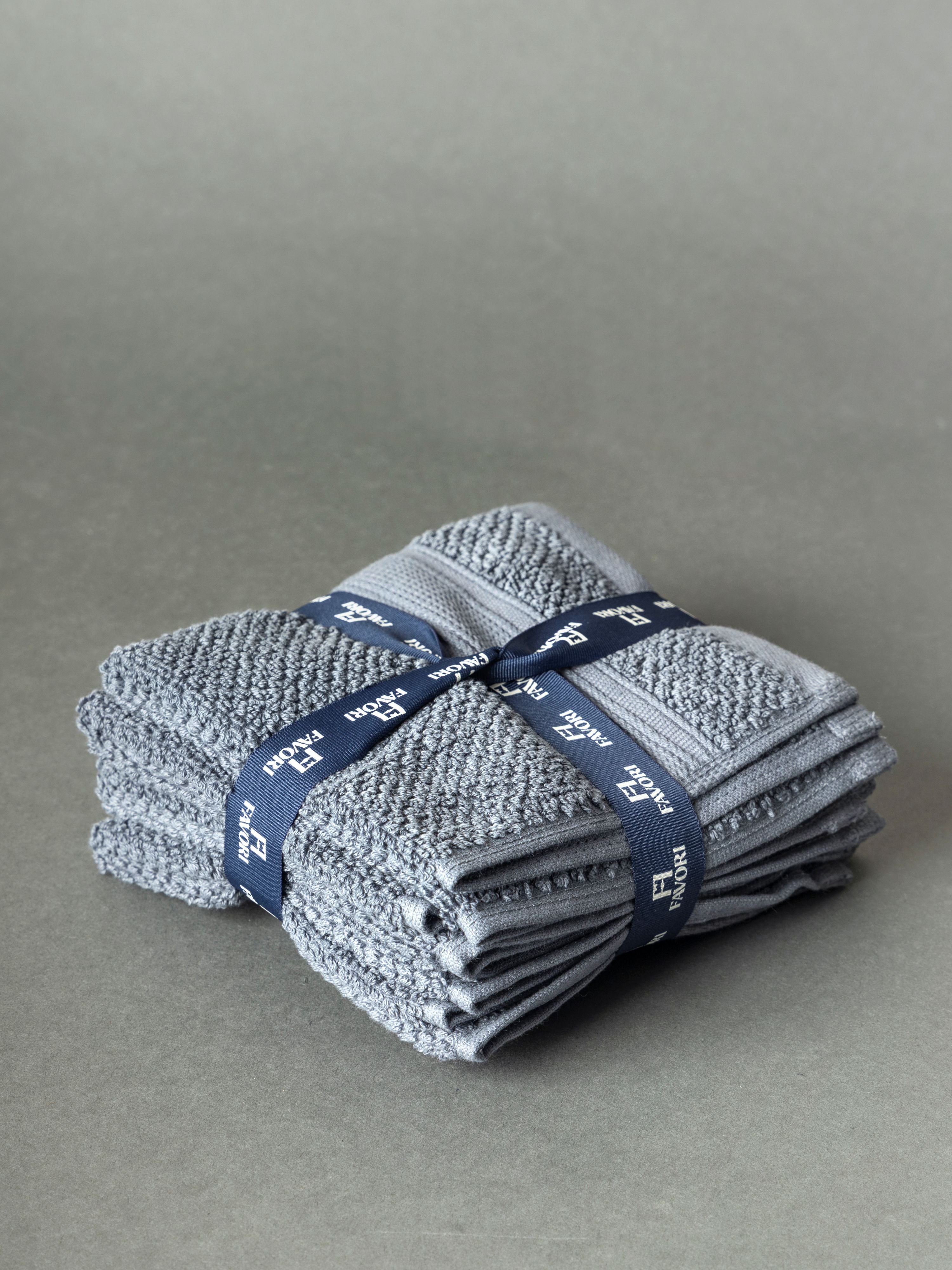 Face towel set of 4- Harbour blue