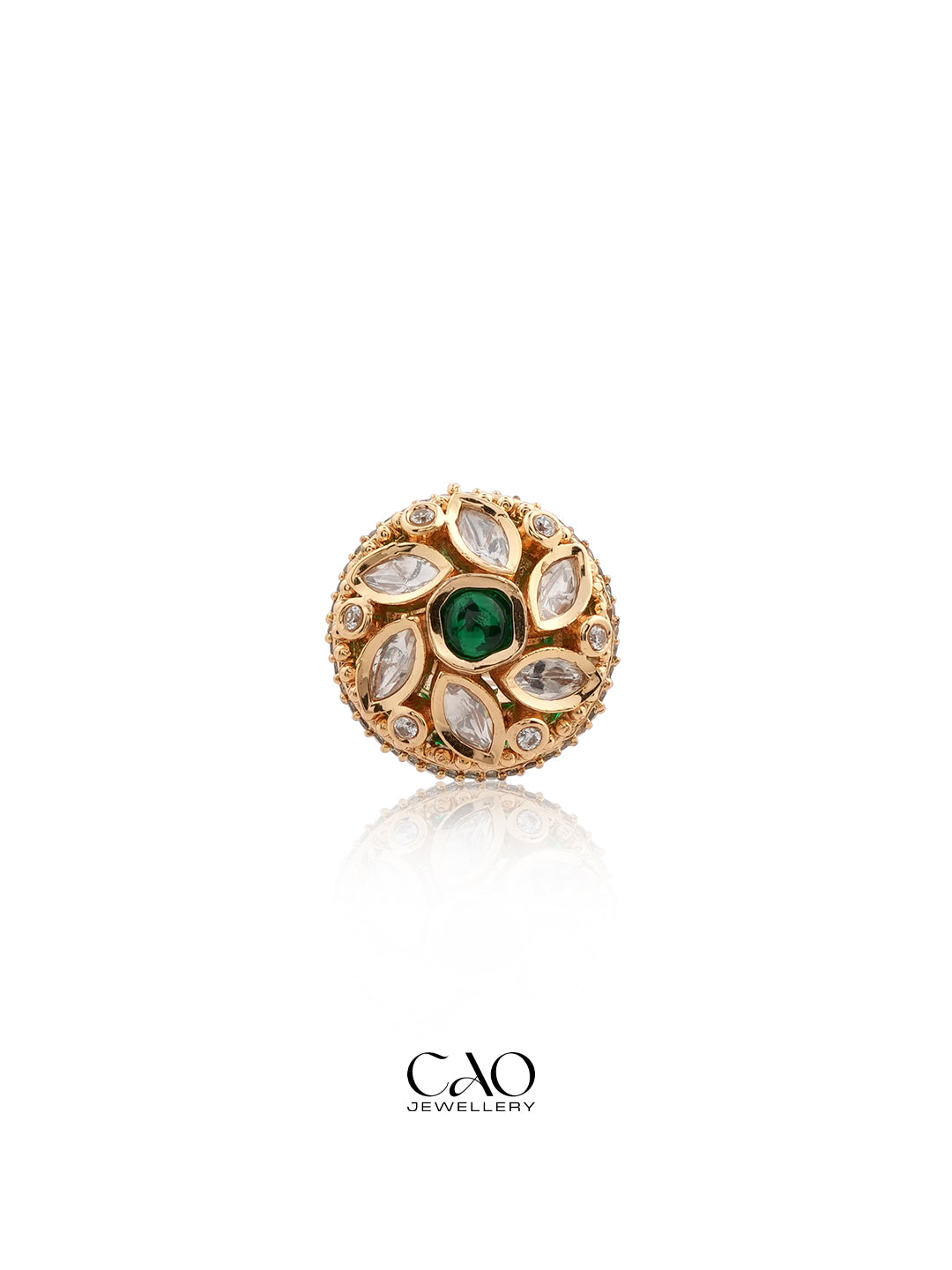 Emerald Dome Ring (Size 7)