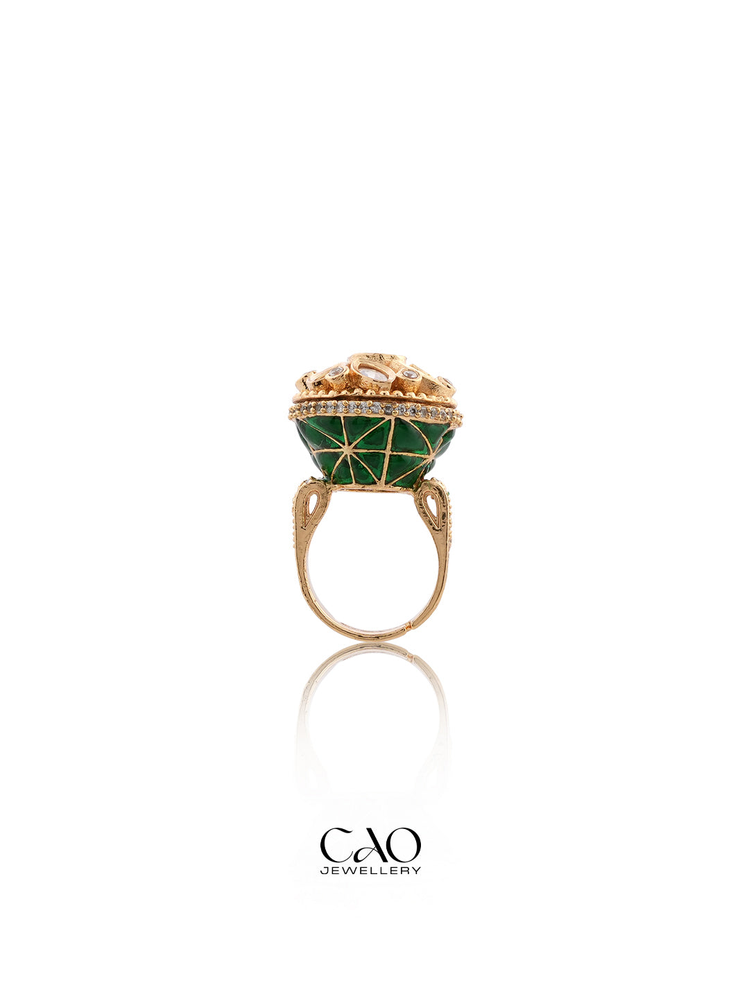 Emerald Dome Ring (Size 7)