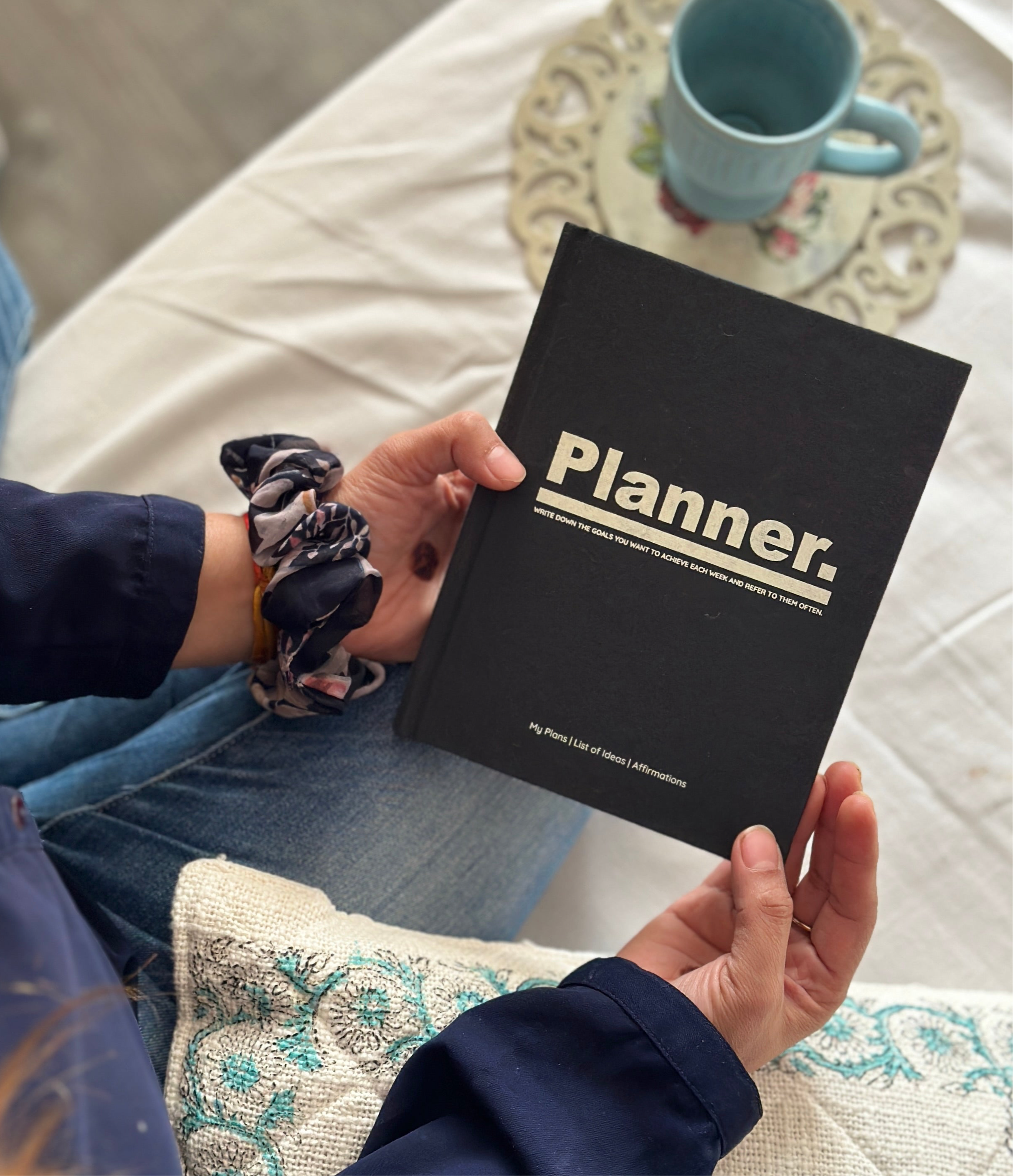 Handmade Paper Planner Journal- Black