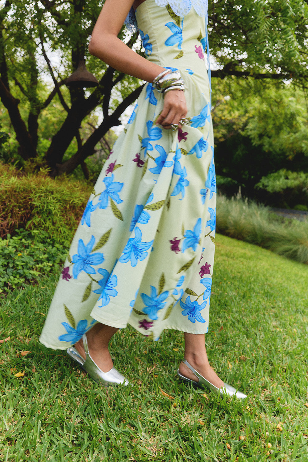 Blue Lily Dress (Without Cape)