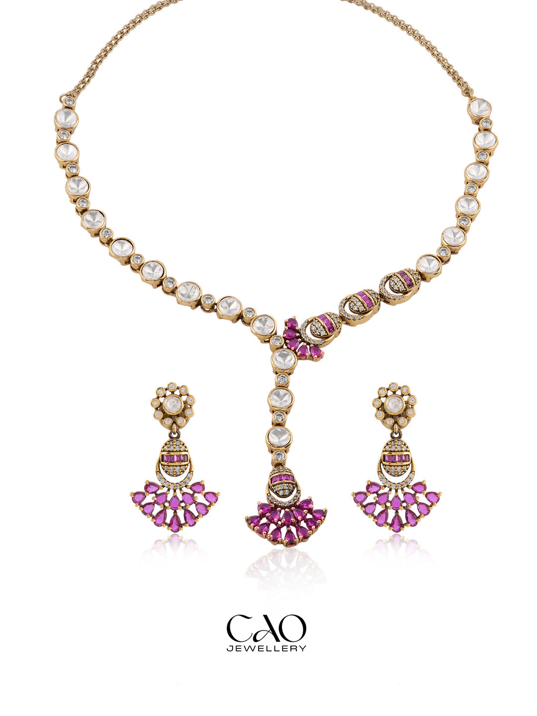 Ruby Polki Grace Necklace