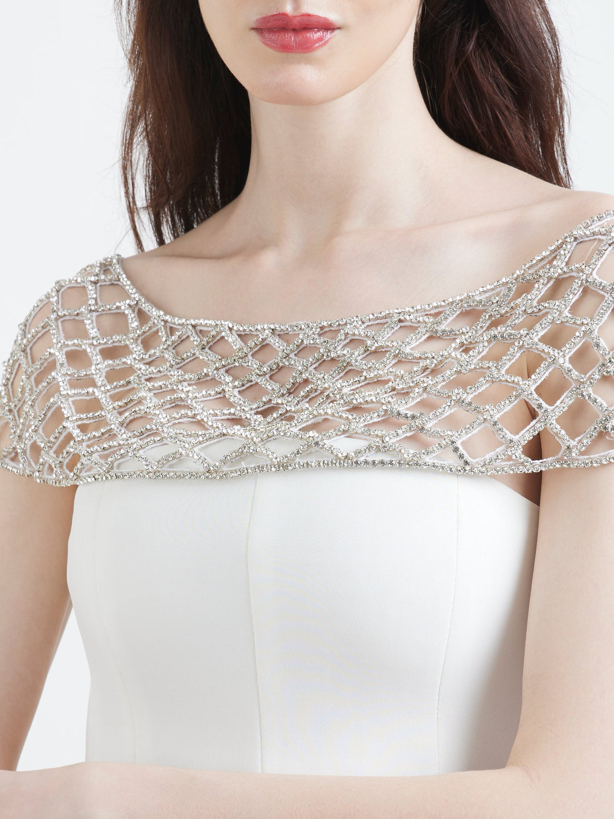 Detachable Jaal Neckline