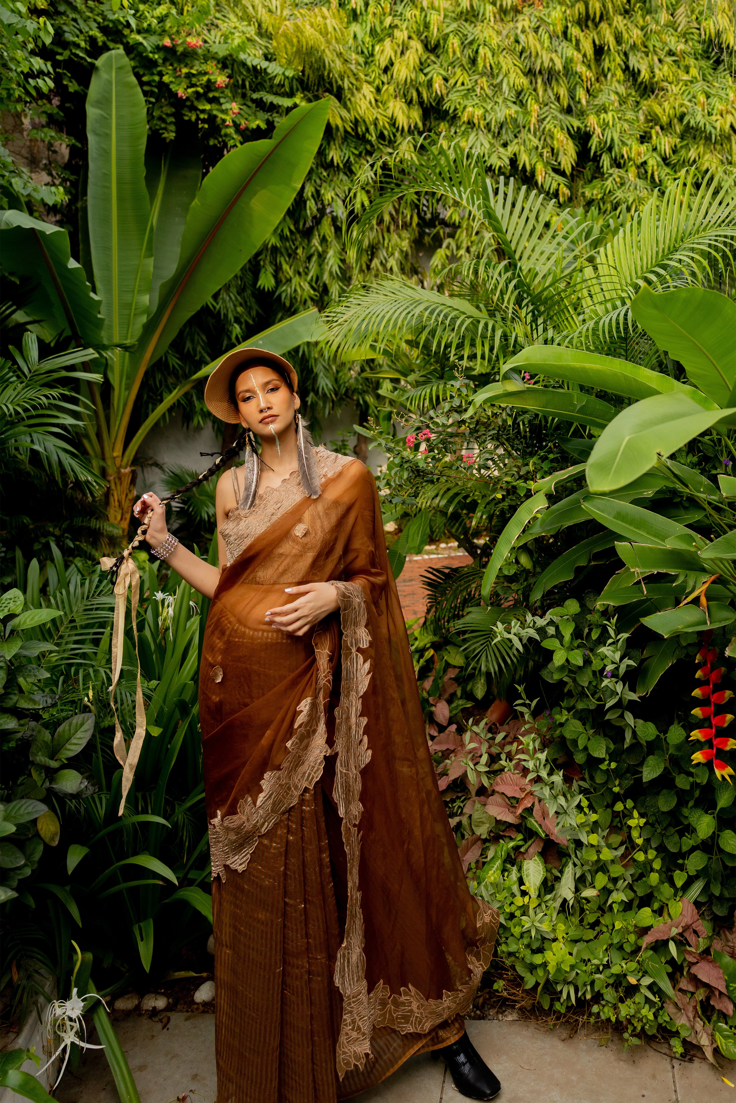 BROWN SAREE (helena)