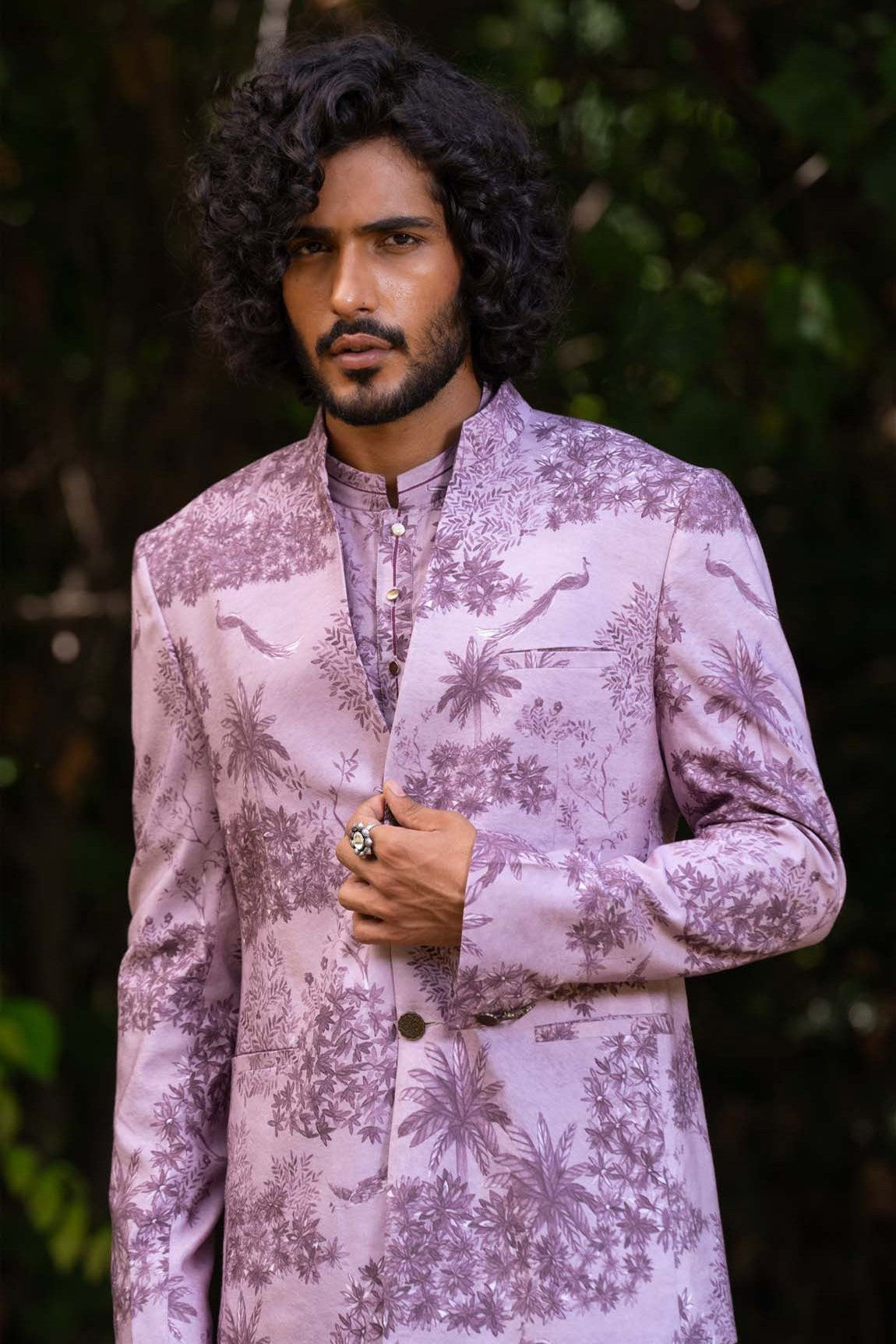 Jammun Vann Bandhgala Set