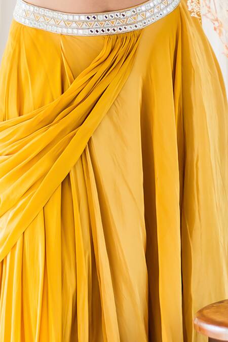 Mustard Bridesmaid’s Sakhi Lehenga