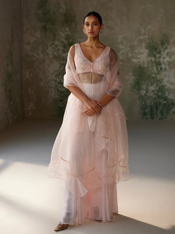 PEONY PINK SHARARA SET