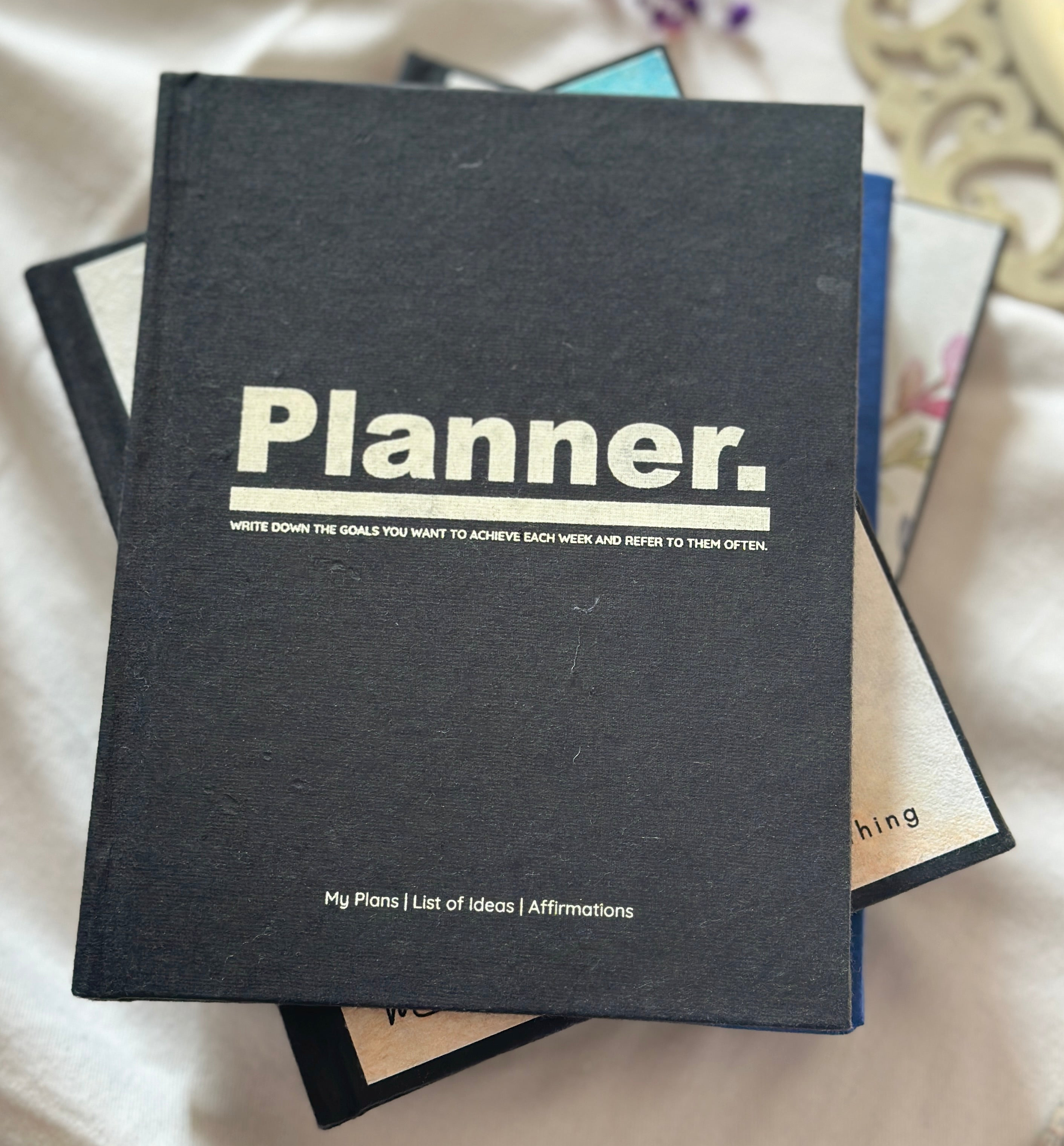Handmade Paper Planner Journal- Black