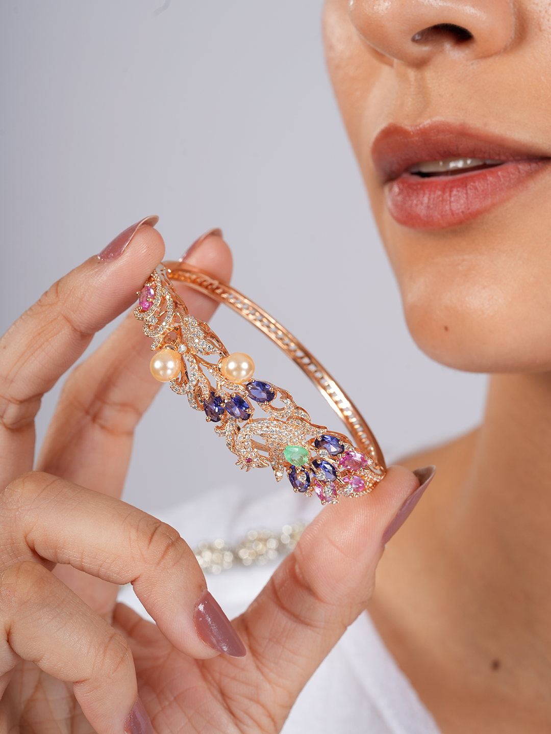 Crystal Peacock Bracelet