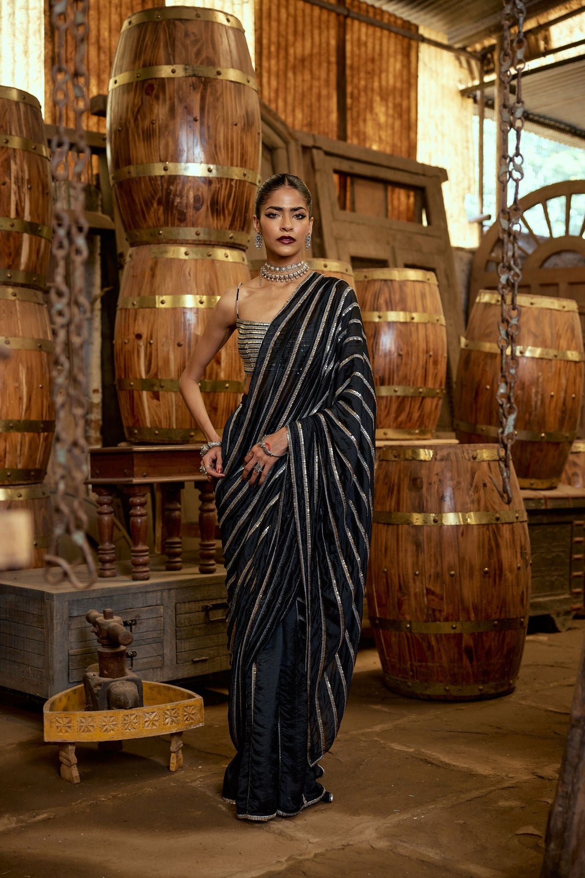 METAL SAREE