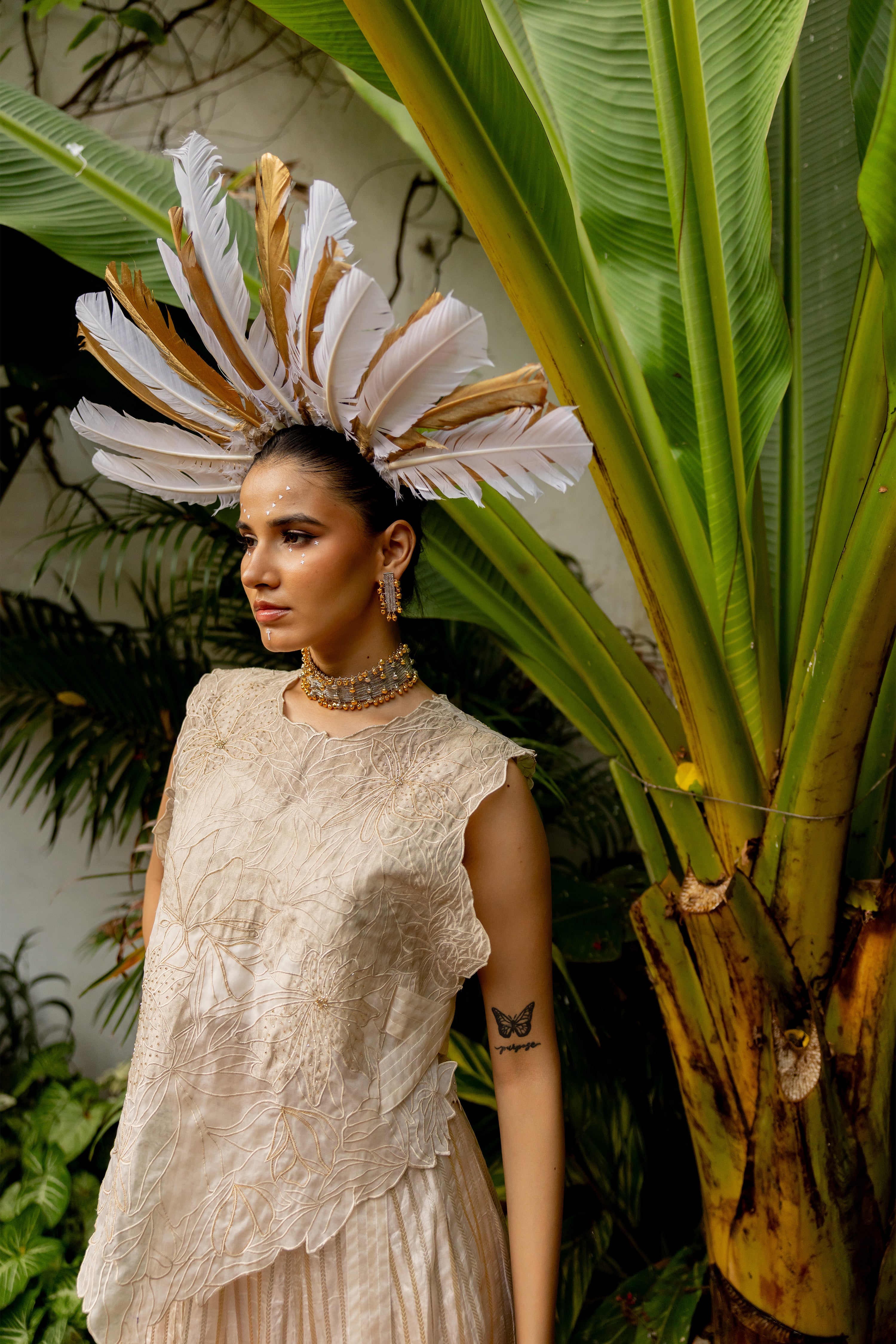 Ivory Bib set (Lorena)