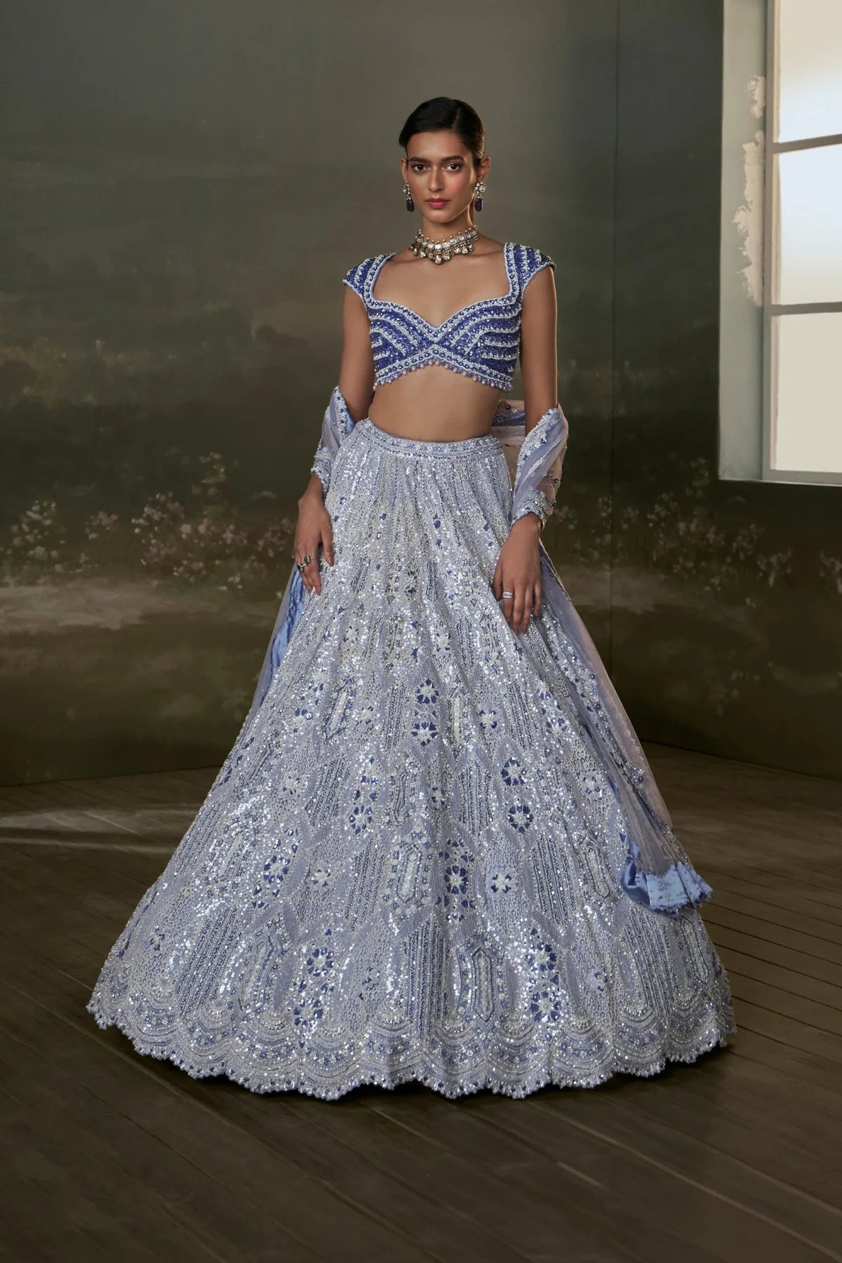 Ink Blue Lehenga Choli Se