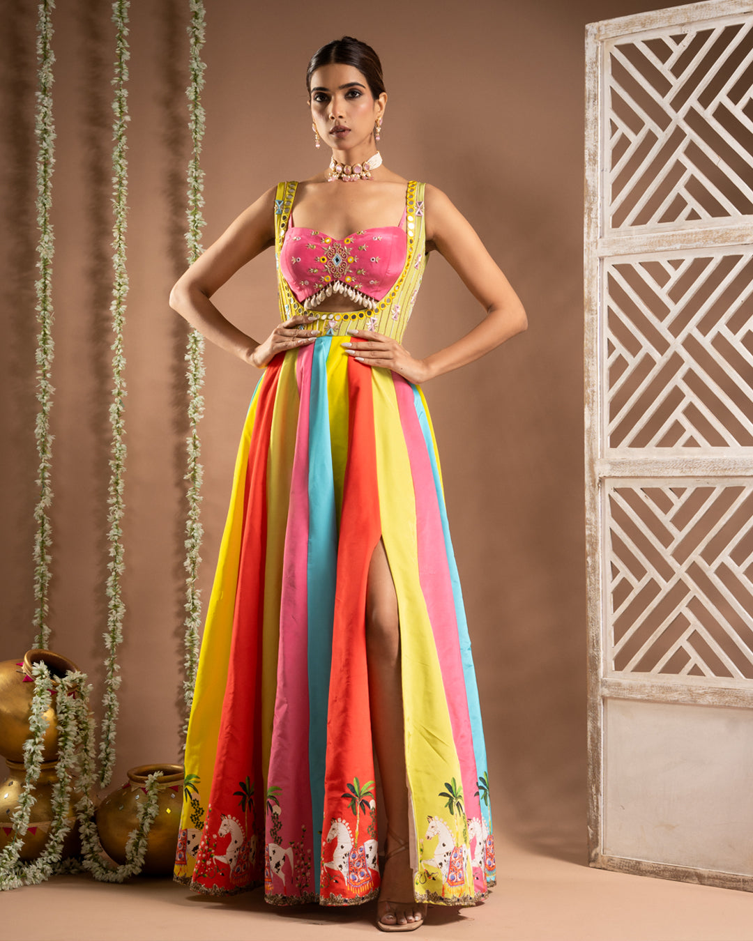 Horse Print Indo Dress  (Set of 2)
