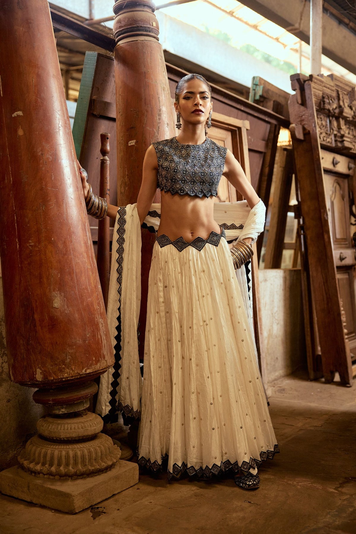 LEHENGA PAIRED WITH BLOUSE AND DUPATTA