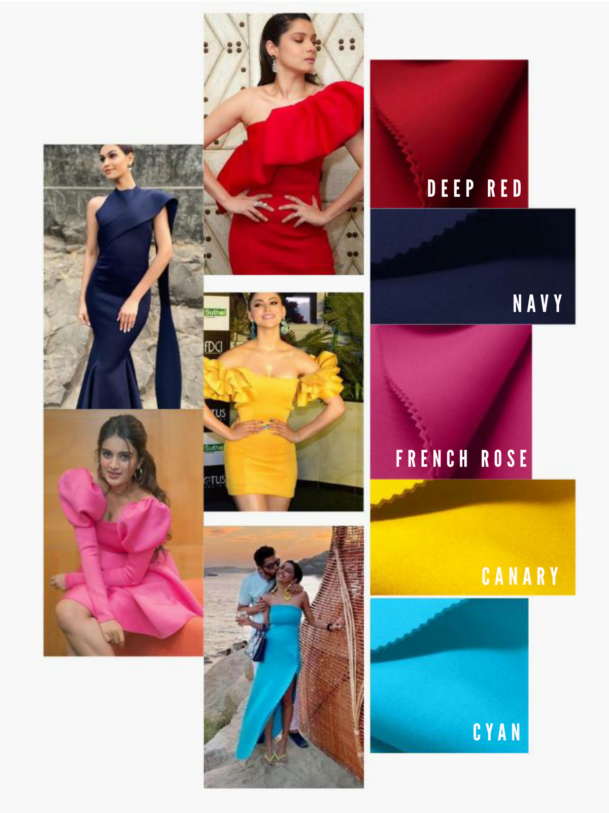 Structured one shoulder