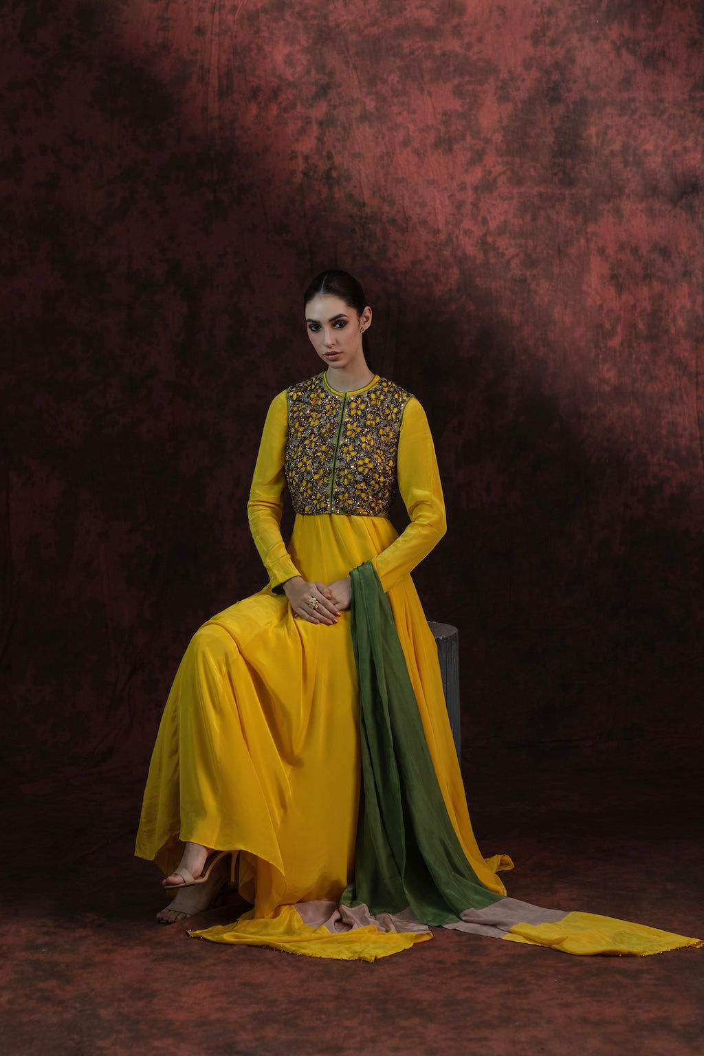 Gold Oasis Gown with Jacket