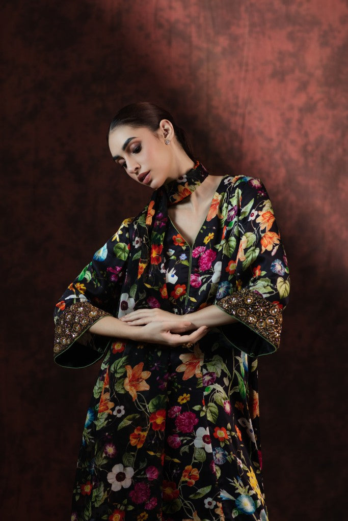 Midnight bloom floral set