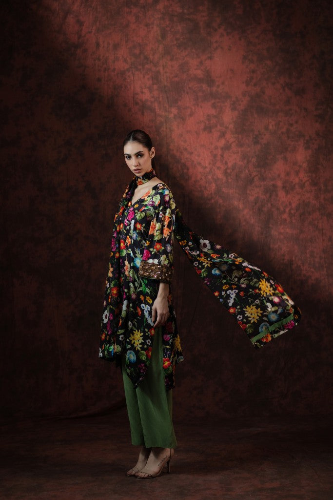 Midnight bloom floral set