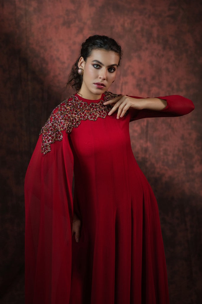 Scarlet Mirage Gown