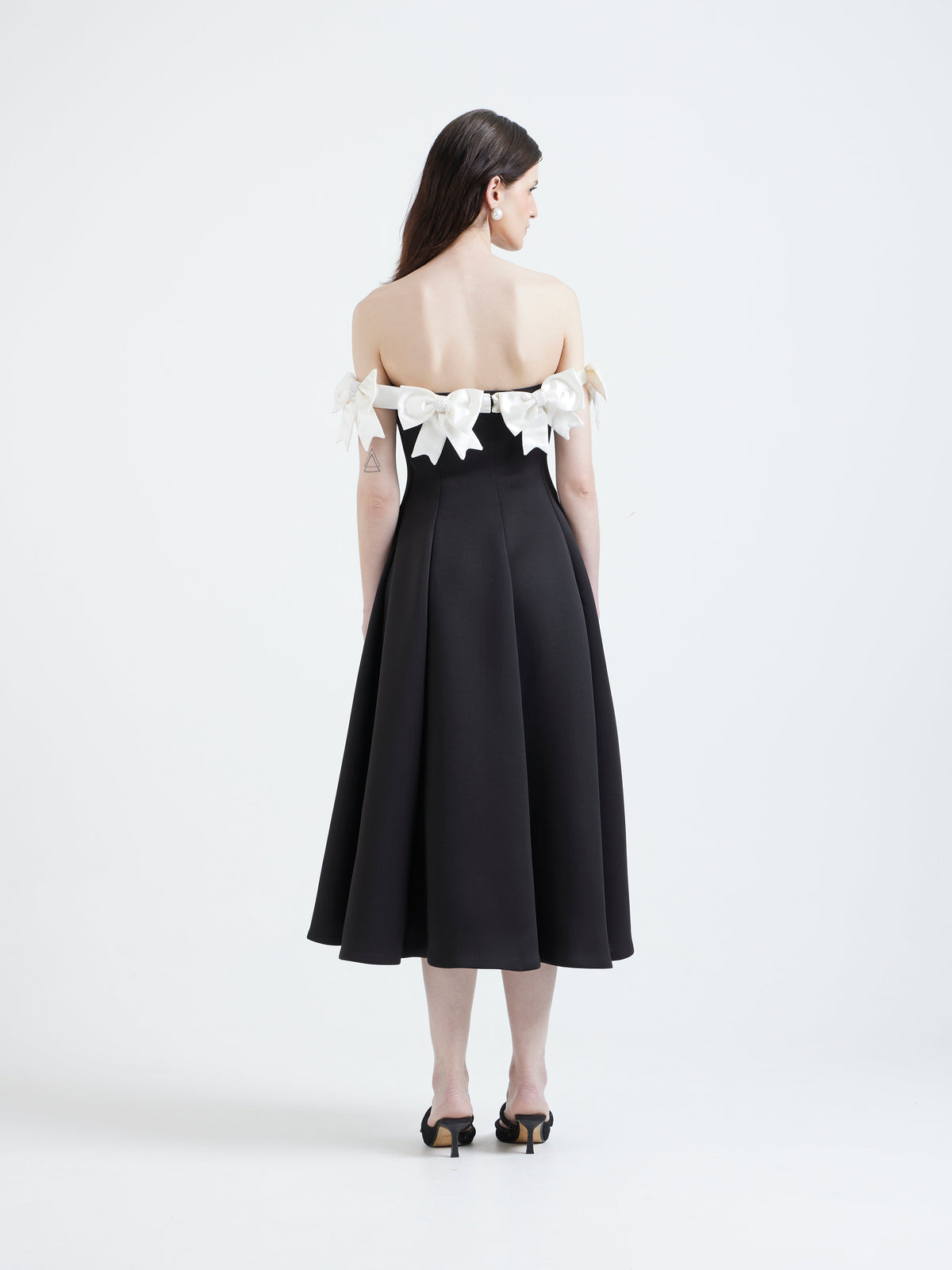 Detachable Satin Bow Wrap
