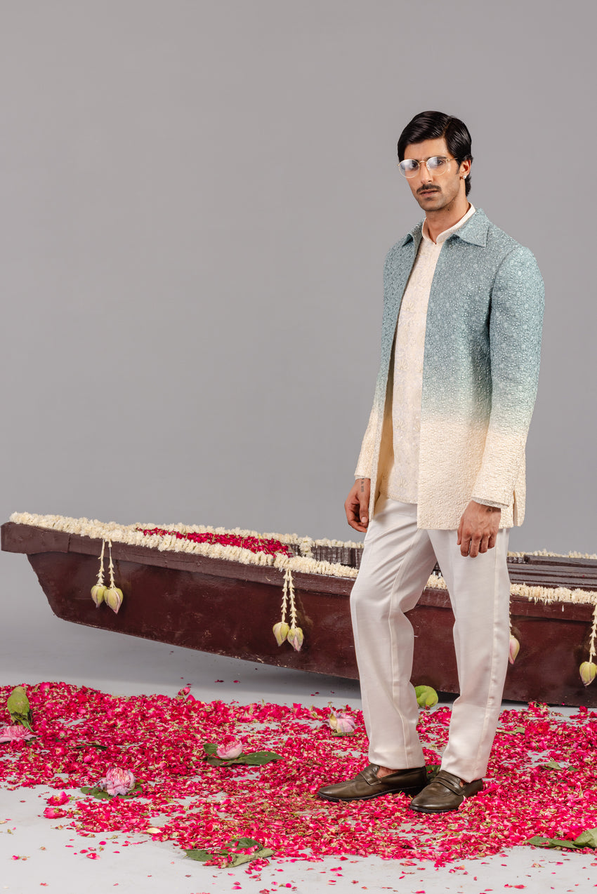 NEELRANG BLUE JODHPURI SET