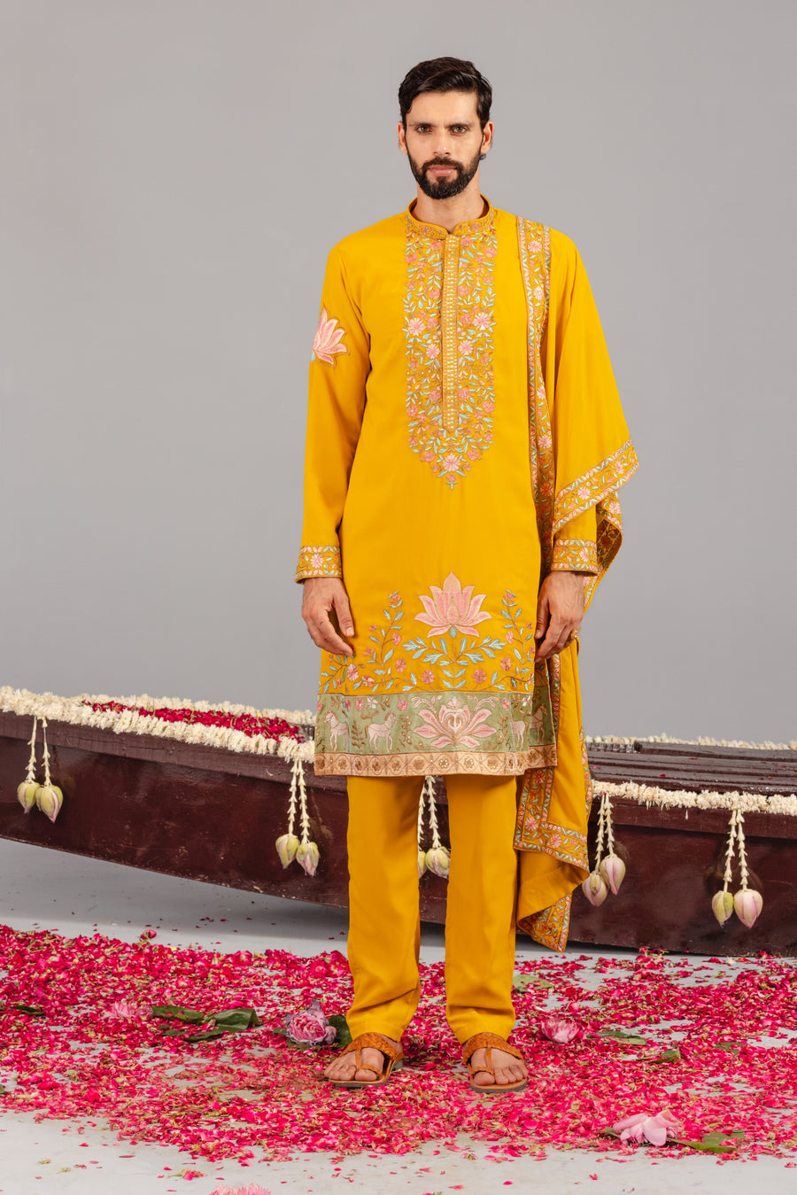 ROYAL DARBAR HALDI KURTA SET