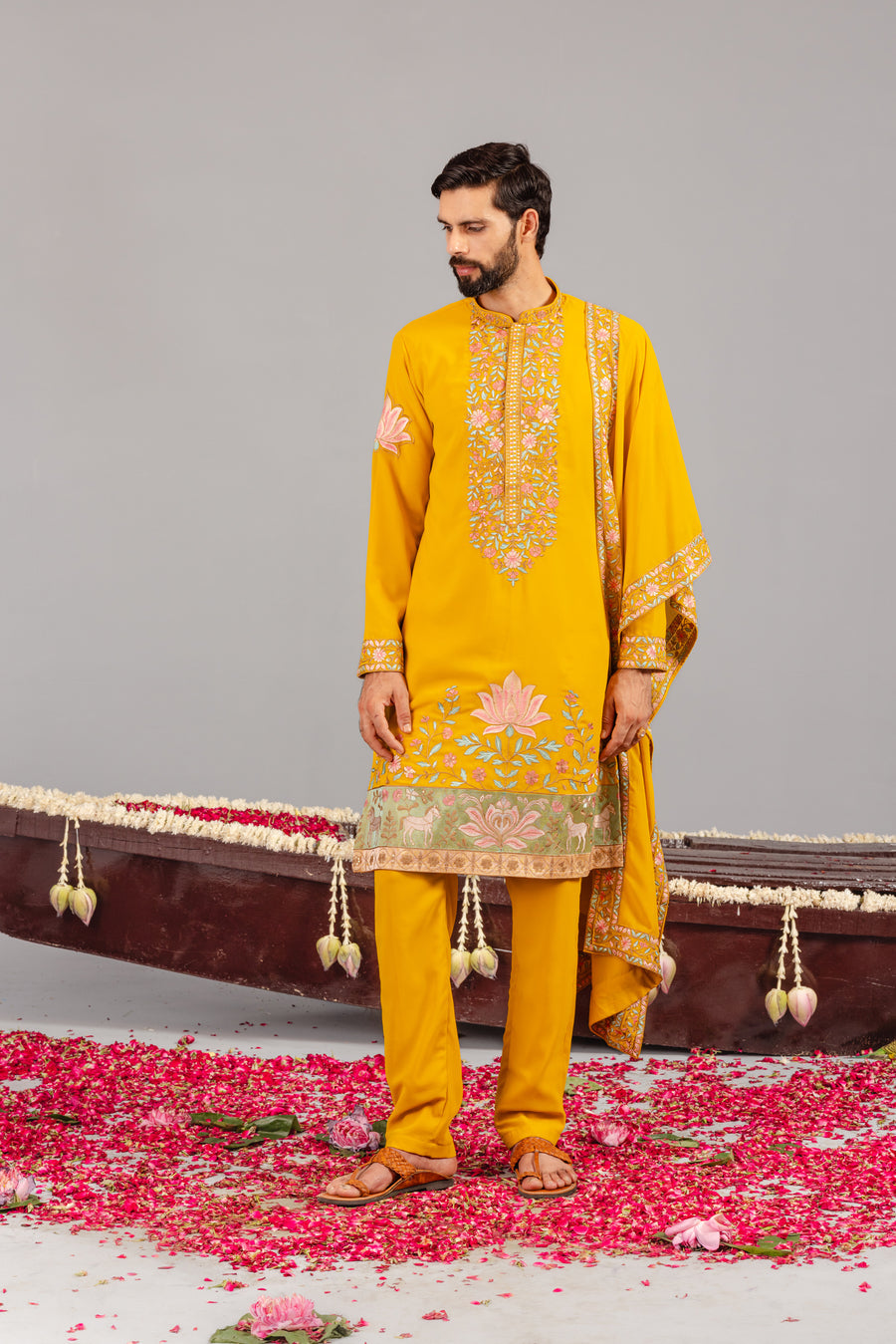 ROYAL DARBAR HALDI KURTA SET