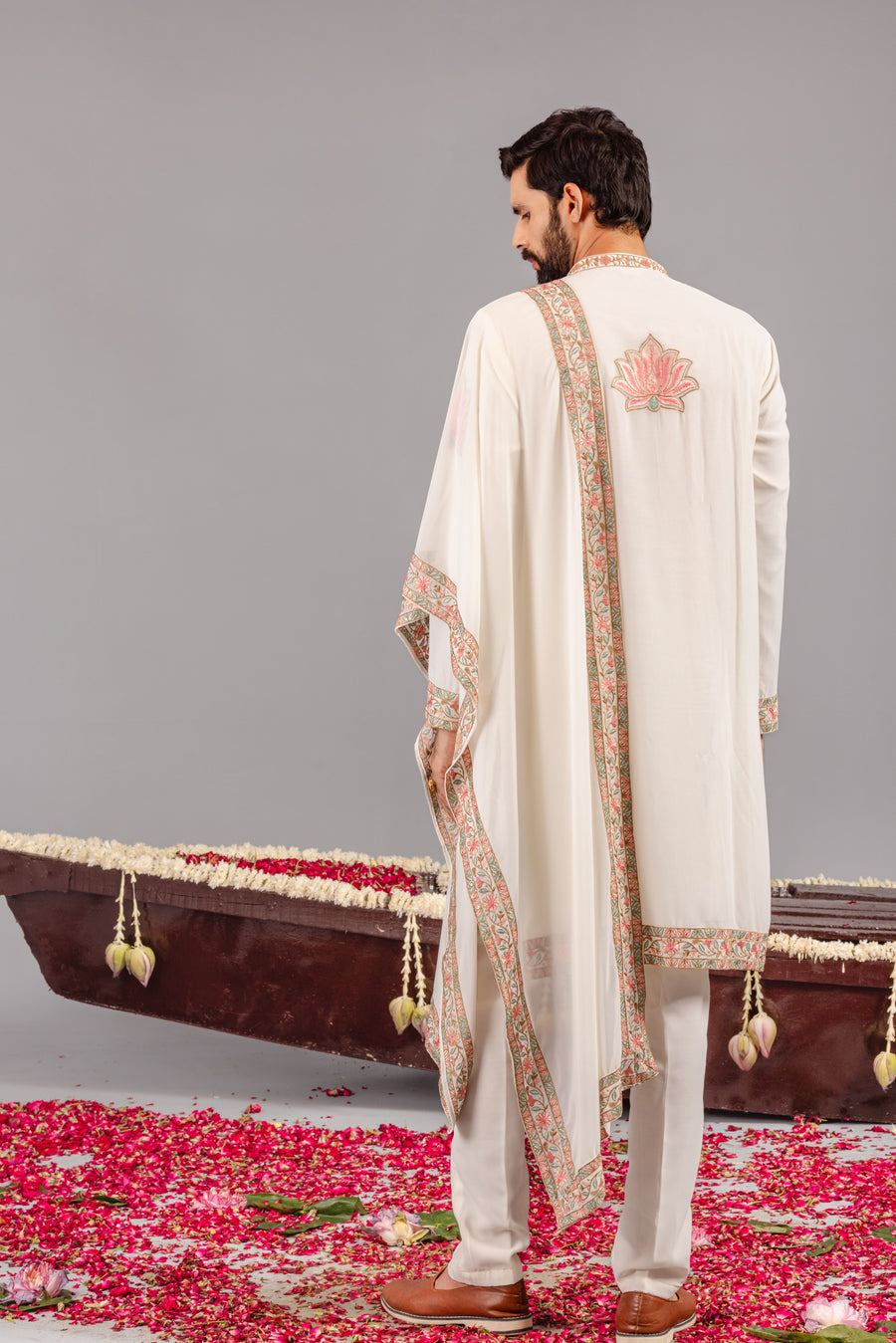 ROYAL DARBAR IVORY KURTA SET