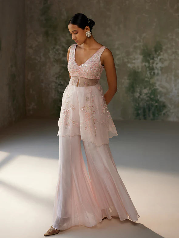 PEONY PINK SHARARA SET