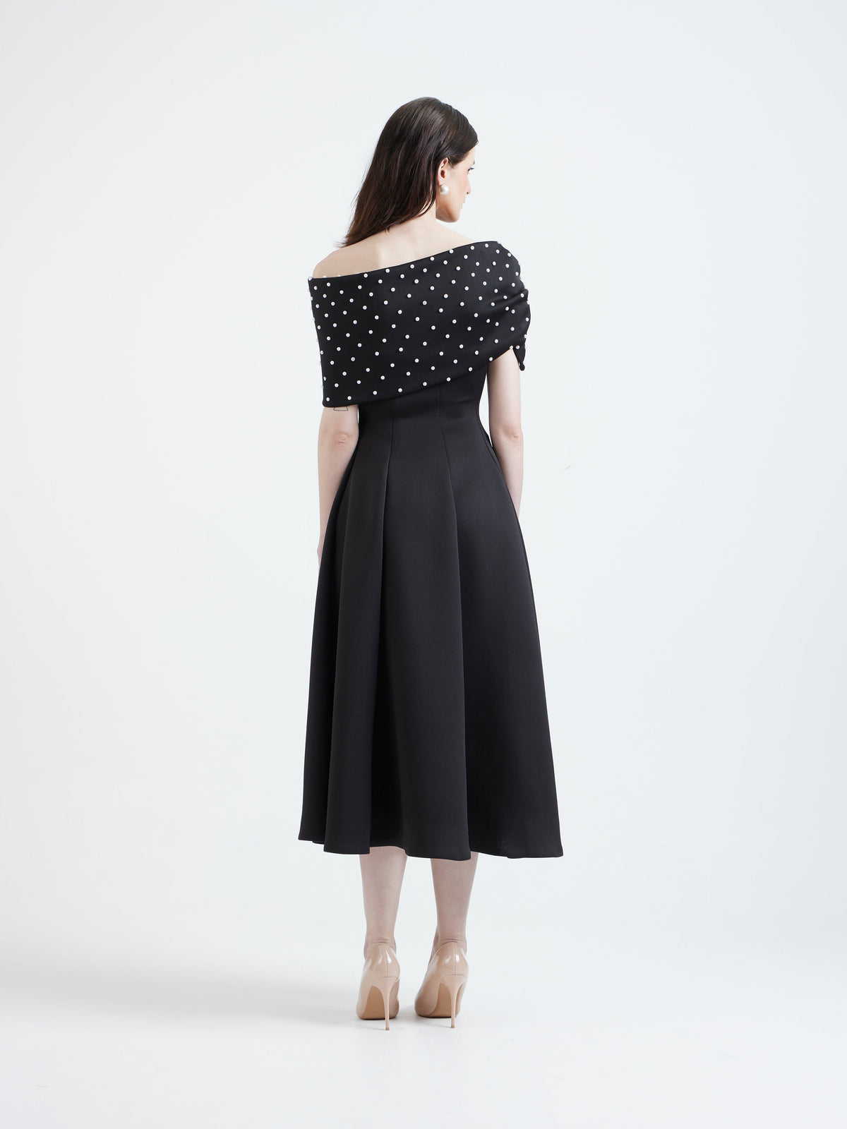 Nysa + Pearl embellished bow wrap