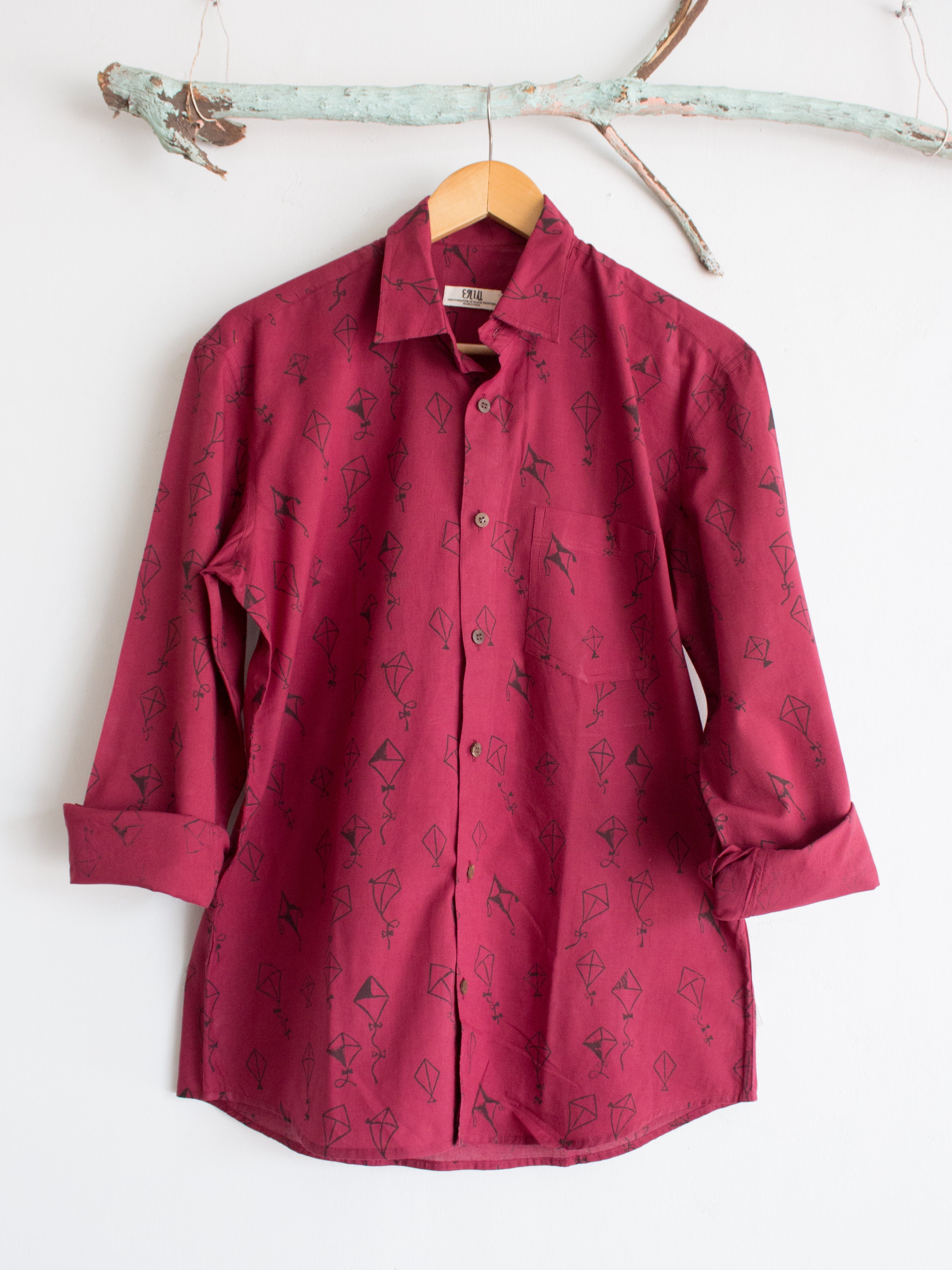 MAROON KITE SHIRT - CHHAPA