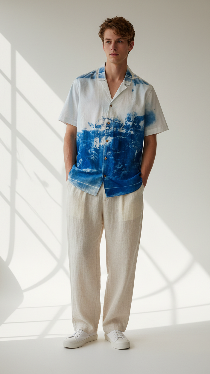 Fresco Cuban Collar Shirt