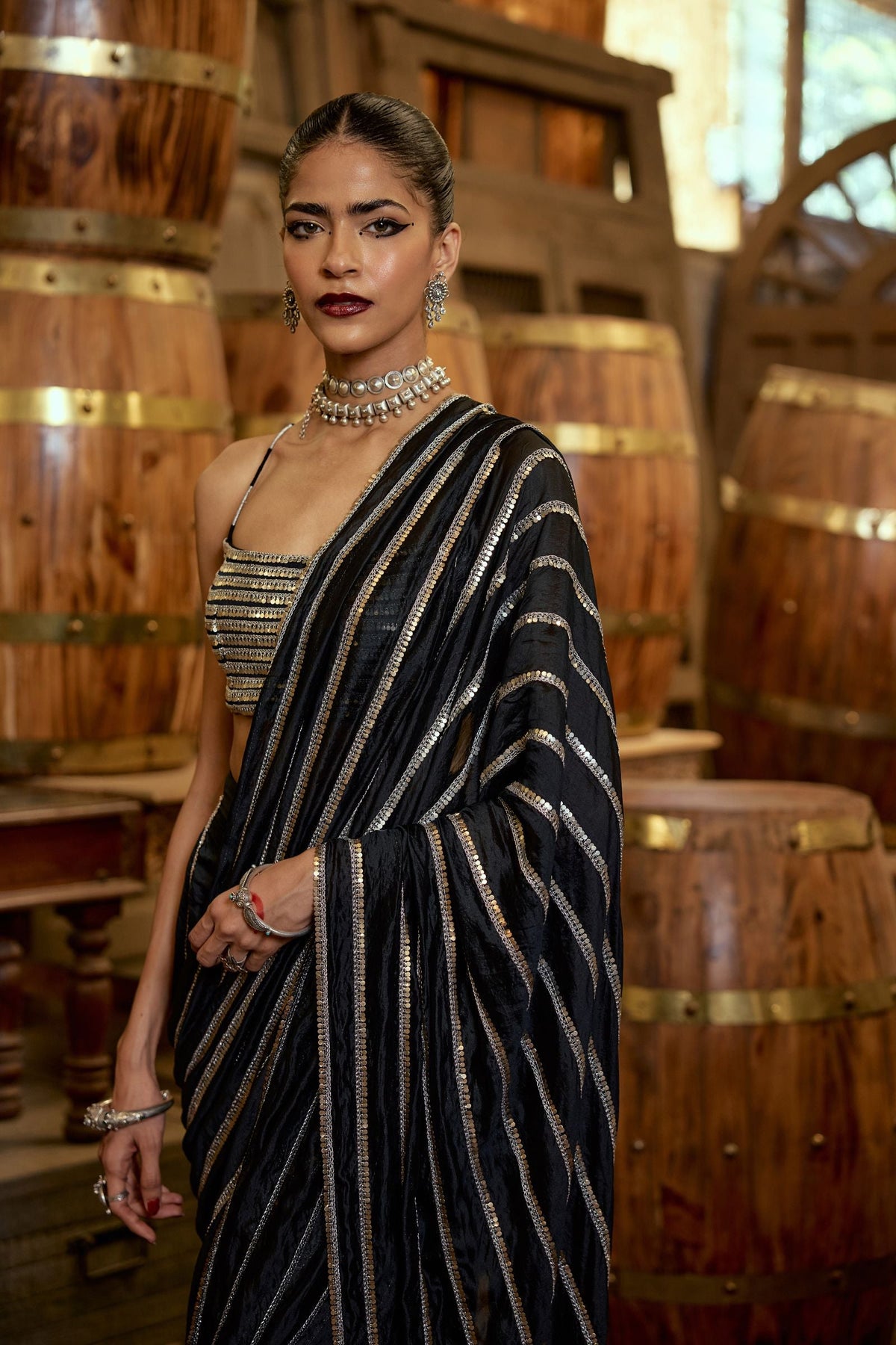 METAL SAREE