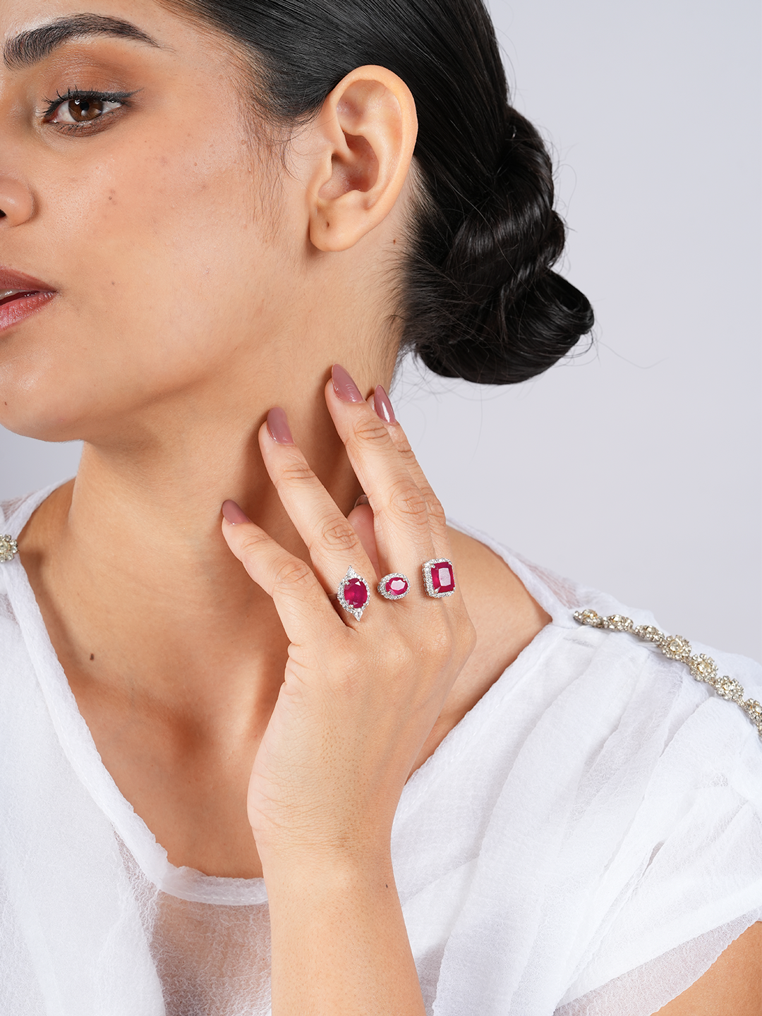 Ruby Trio Ring