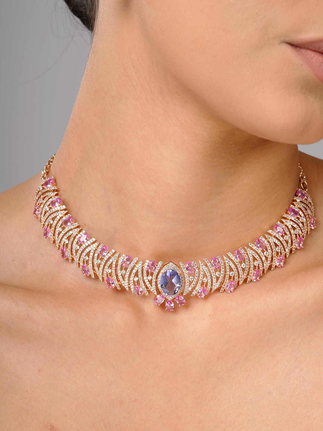 Blush Arc Necklace