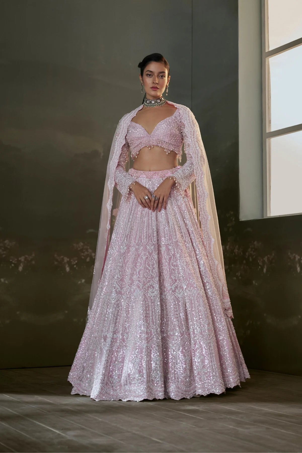 Pink  Lehenga Choli Set