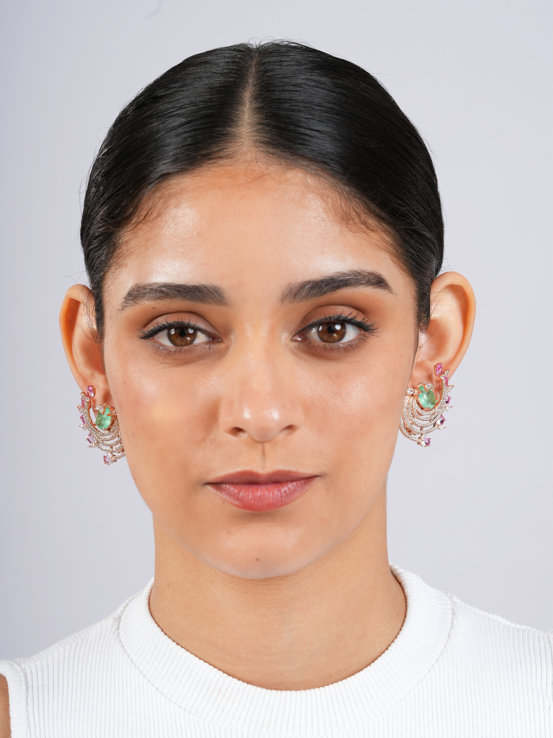 Mint Pink Paradise Studs