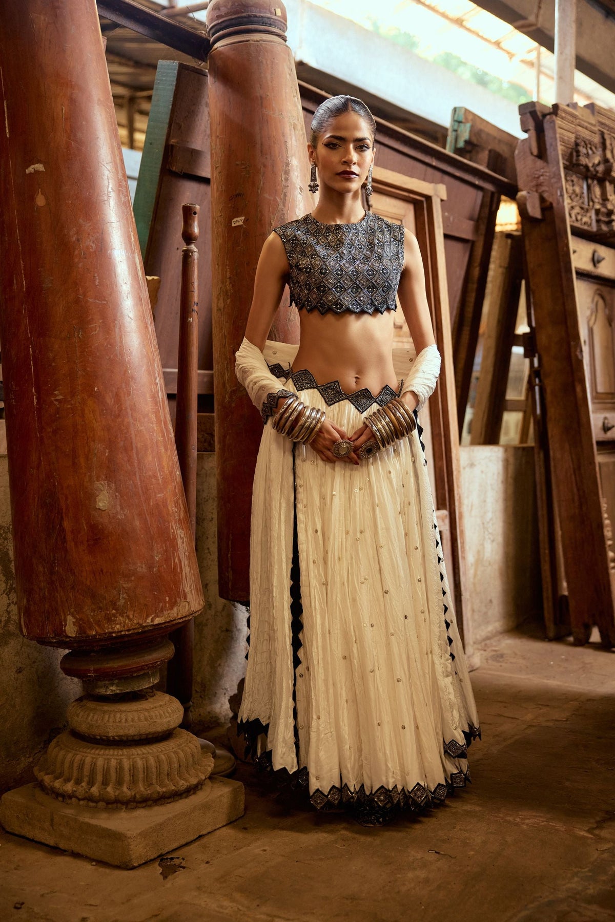LEHENGA PAIRED WITH BLOUSE AND DUPATTA