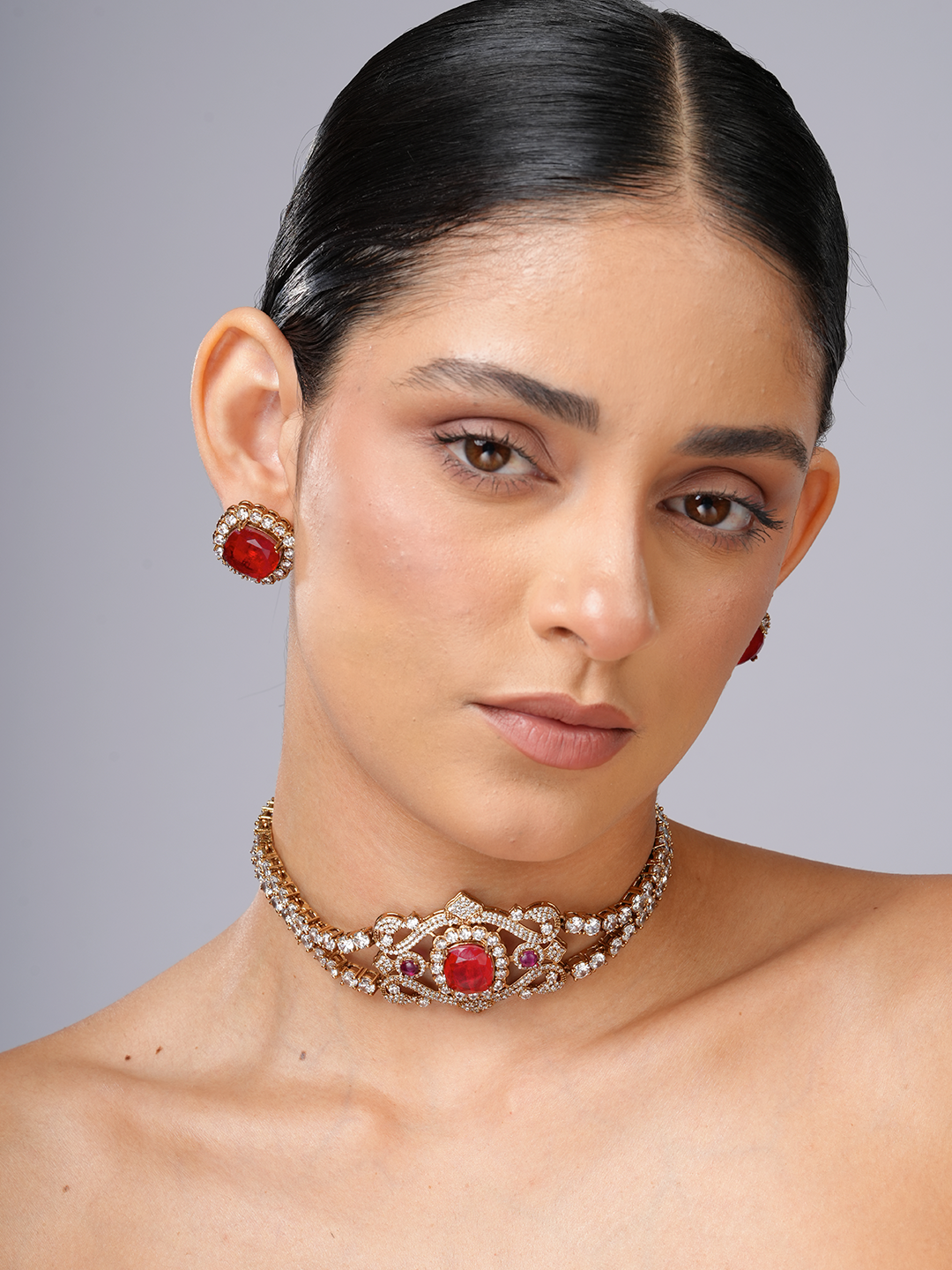 Ruby Tennis Necklace