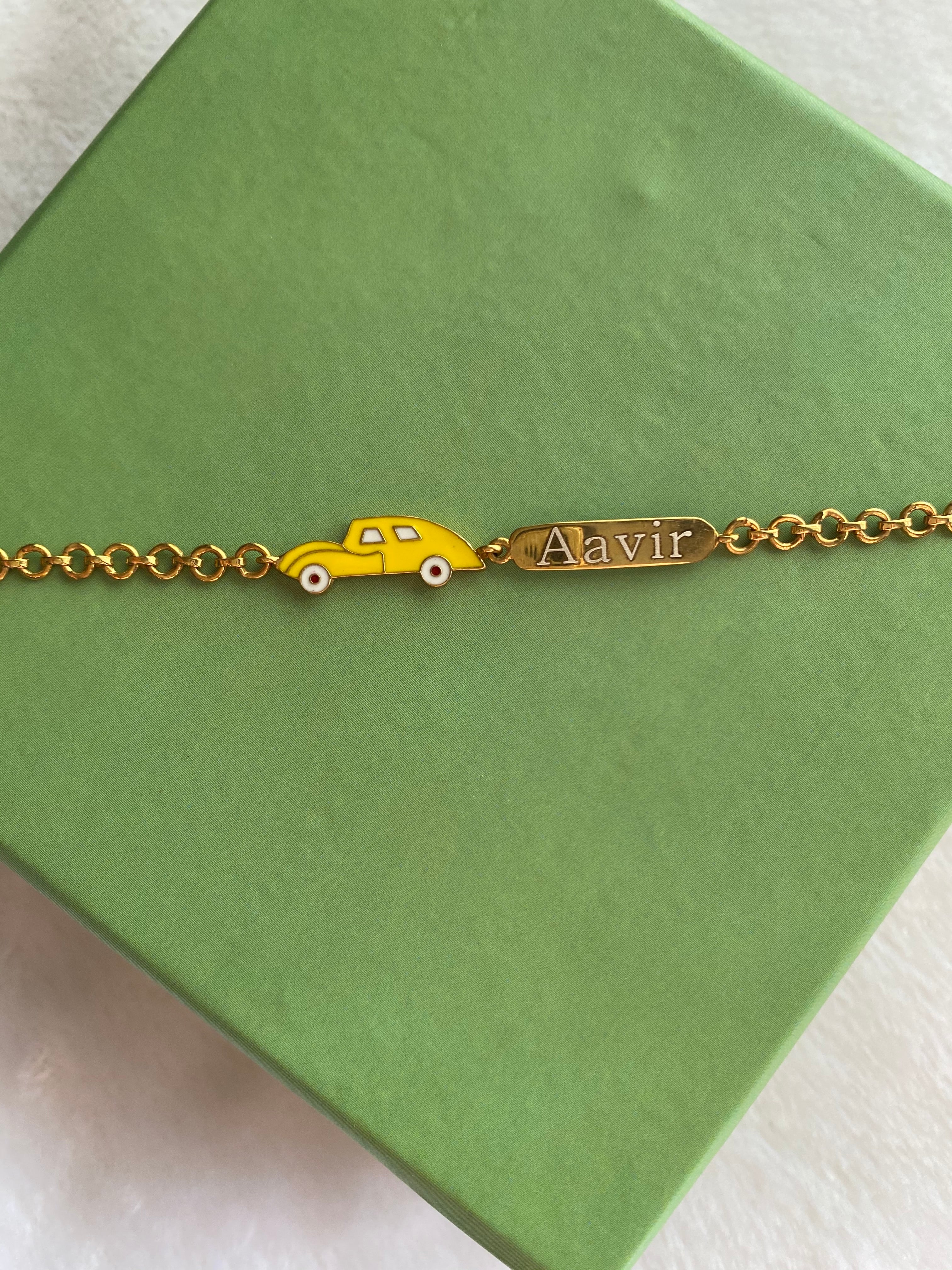 Personalised Name + Car Bracelet