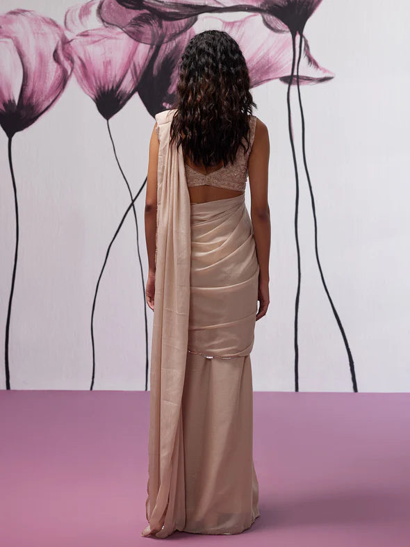 Magnolia Draped Saree Set